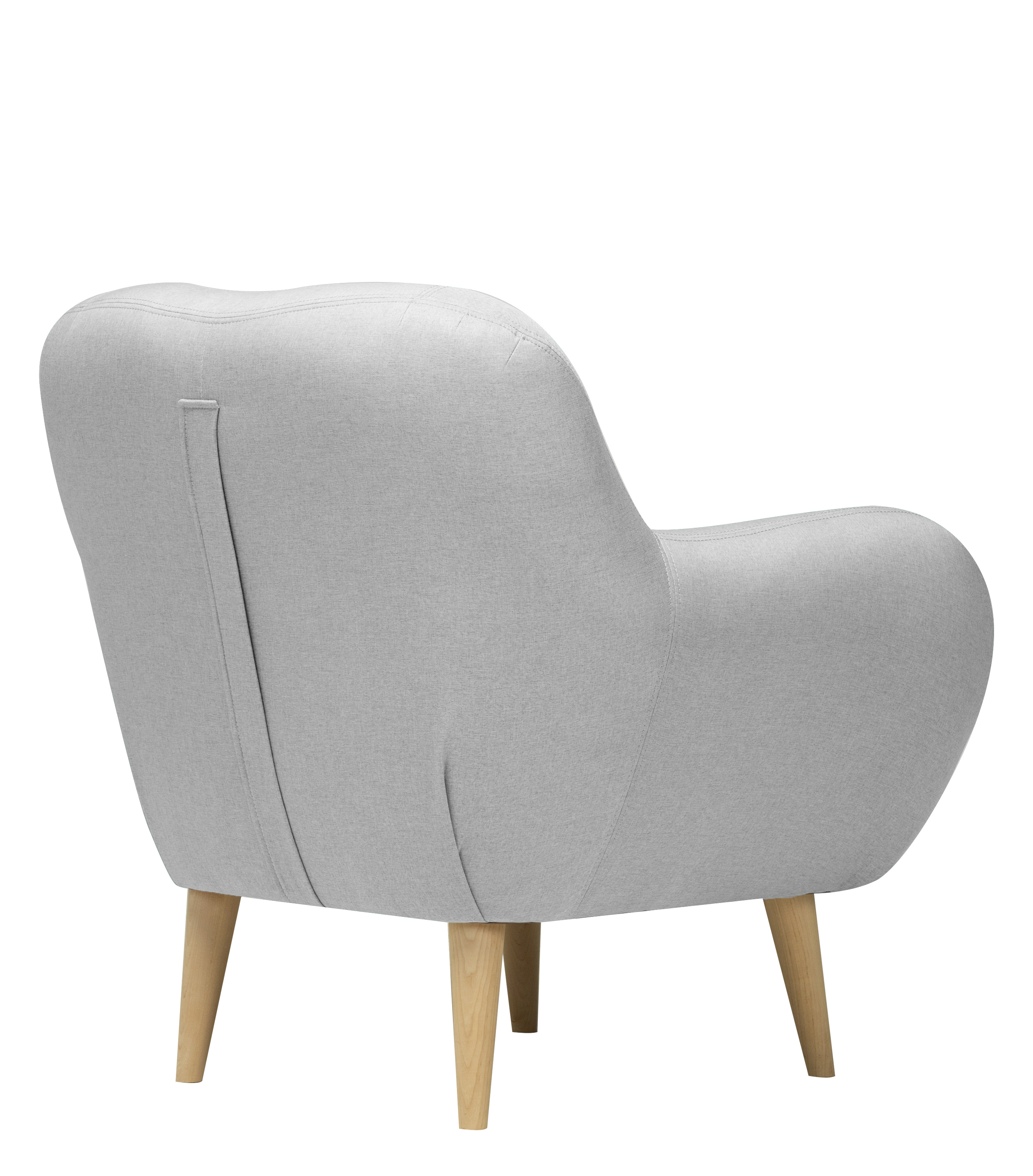 Изображение товара Кресло Элефант в стиле скандинавский и лофт светло-серое велюровое