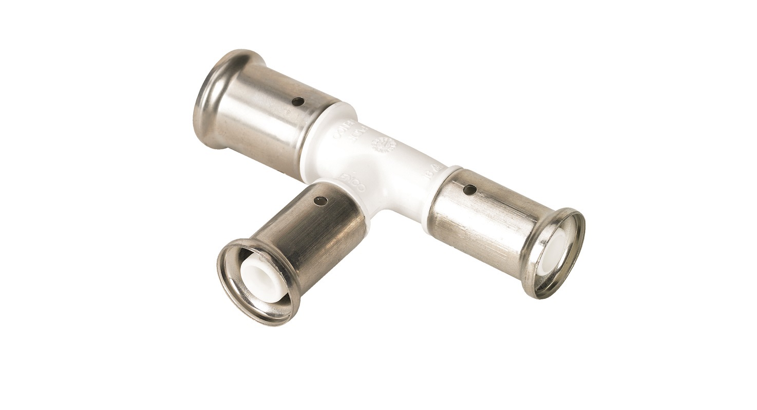 Изображение товара Тройник переходной Henco PVDF 26x26x16 — детекция утечки, 15 лет службы