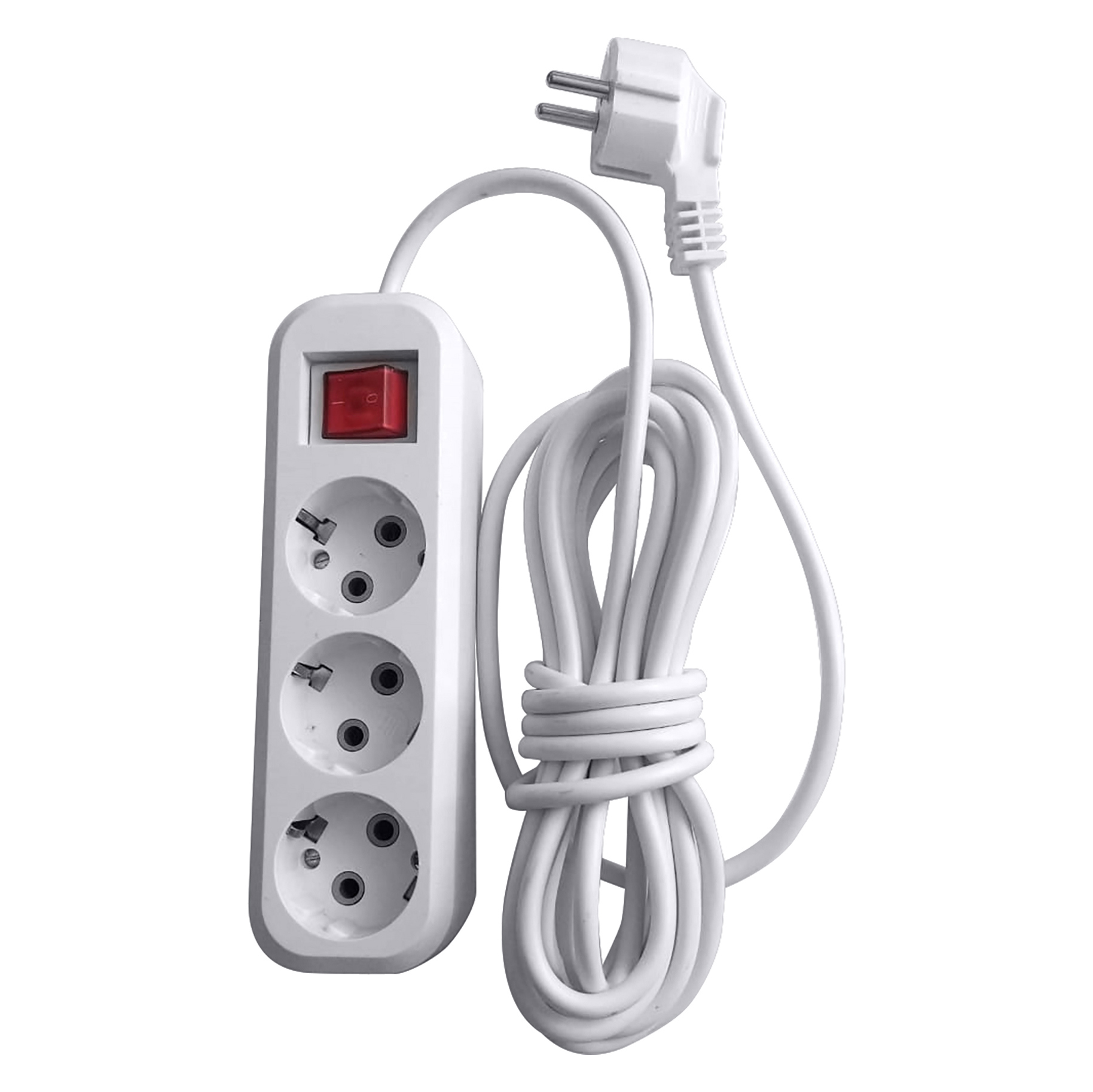 Изображение товара Удлинитель бытовой STEKKER HM03-31-10 3 розетки 10 м белый