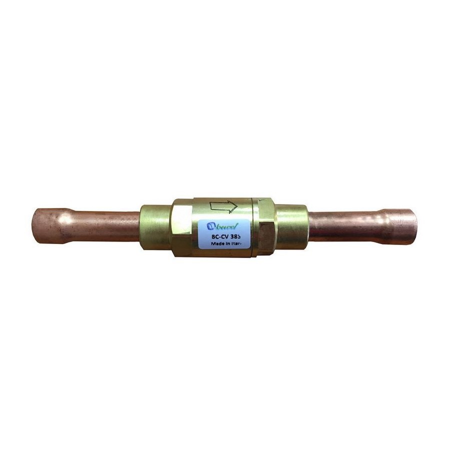 Изображение товара Обратный клапан Becool BC-CV-38S 3/8" под пайку для кондиционеров и холодильных систем
