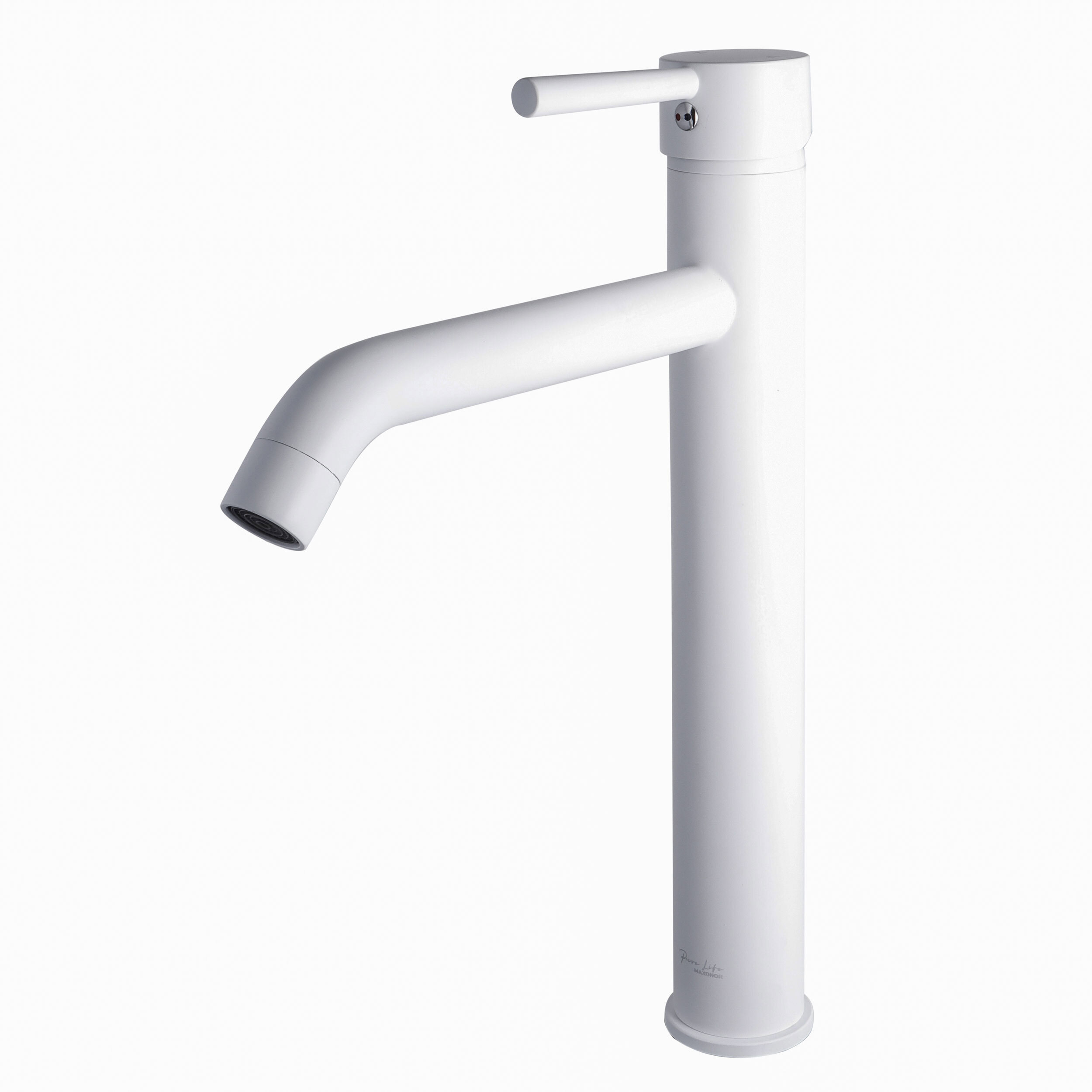 Изображение товара Смеситель для раковины Maxonor PURE LIFE PL1187-8 белый матовый однорычажный