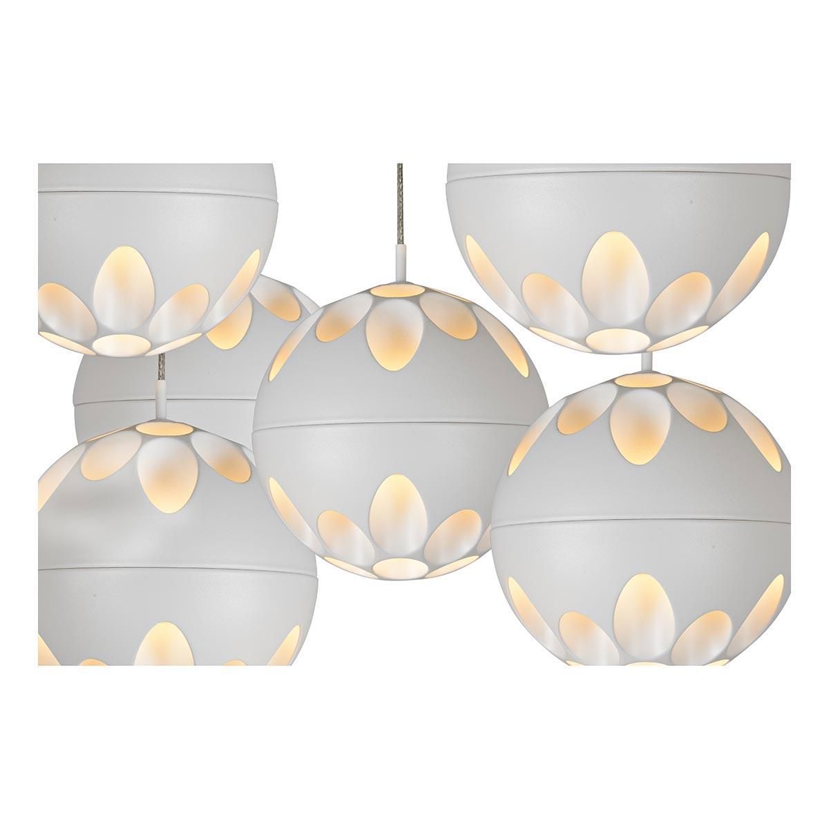 Изображение товара Люстра подвесная светодиодная iLedex P1009-6 WH 20 м² белый стильный светильник