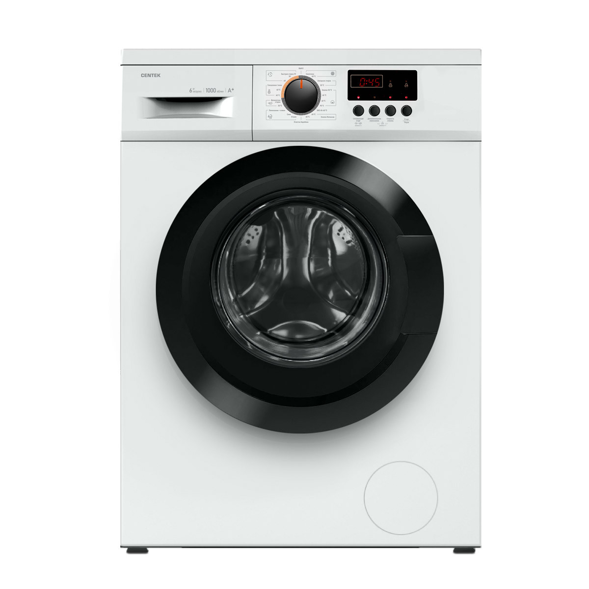 Изображение товара Стиральная машина Centek Ct-1911 6 кг белая фронтальная энергоэффективная