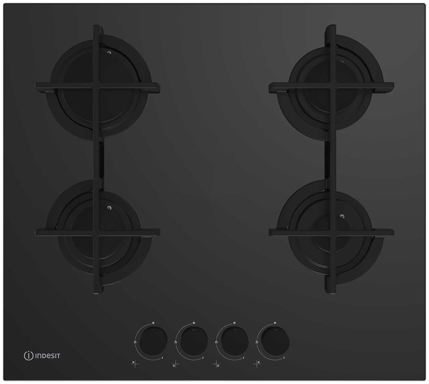 Изображение товара Газовая варочная панель Indesit INGT 61 SCC/BK 4 конфорки черный