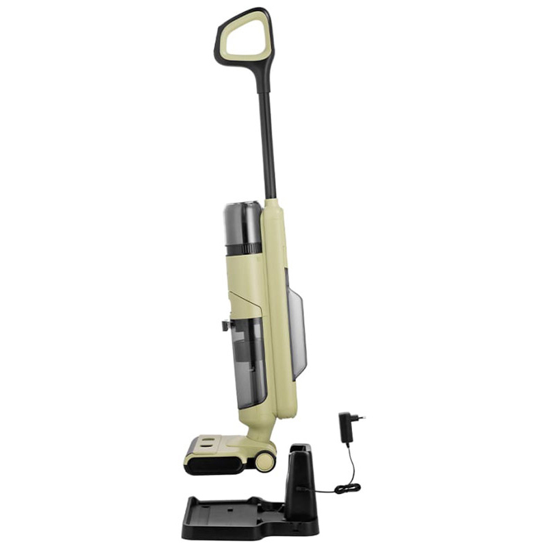 Изображение товара Беспроводной вертикальный моющий пылесос Kitfort Кт-5238-1 125 Вт черно-зеленый