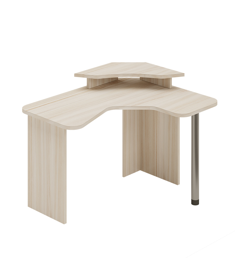 Изображение товара Стол письменный угловой Мэрдэс СКЛ-ИгрУгл120 К+НКИЛ-УГЛ К 120x88x100 см бежевый карамель