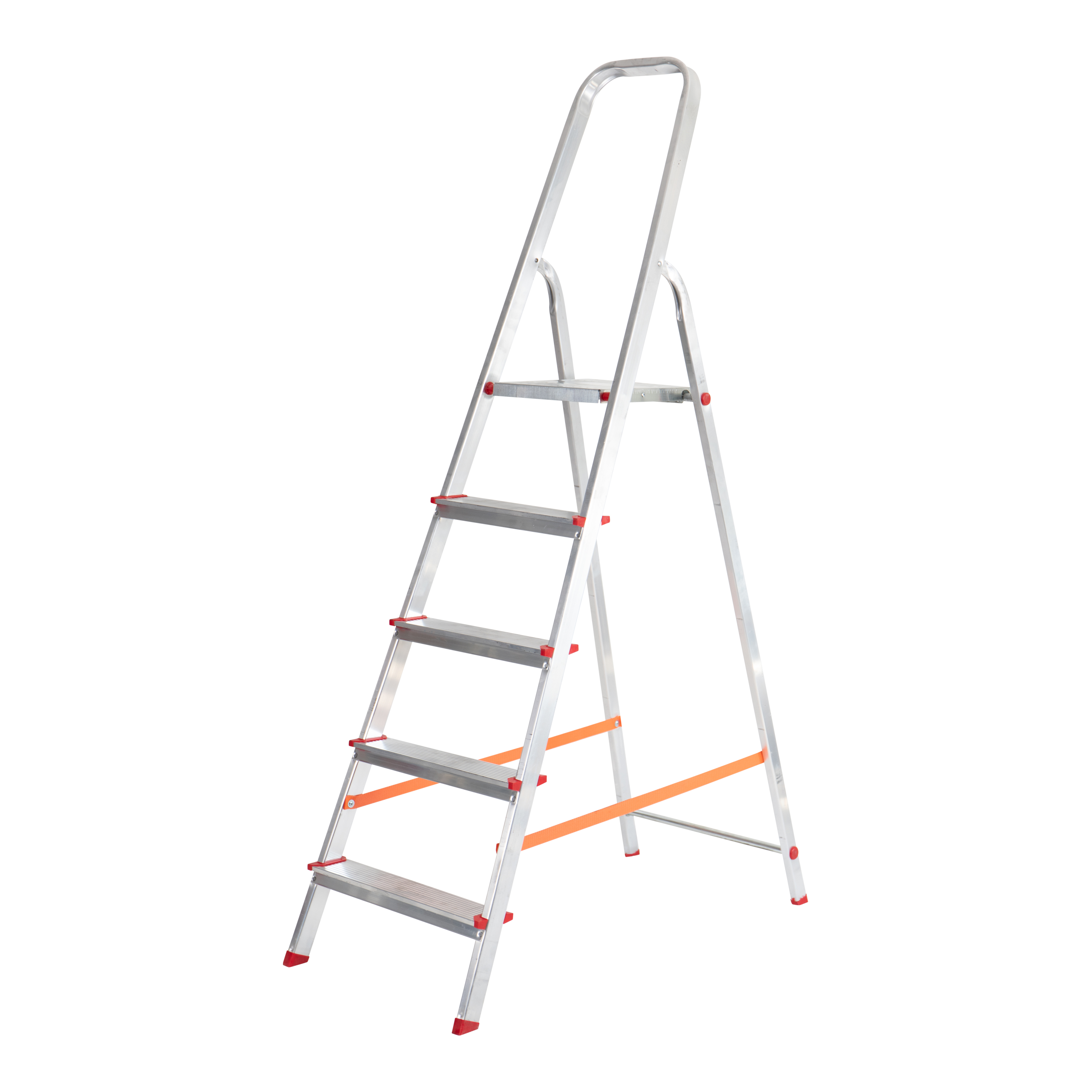 Изображение товара Алюминиевая стремянка Rexant 12-5042 5 ступеней высокая нагрузка 150 кг Россия