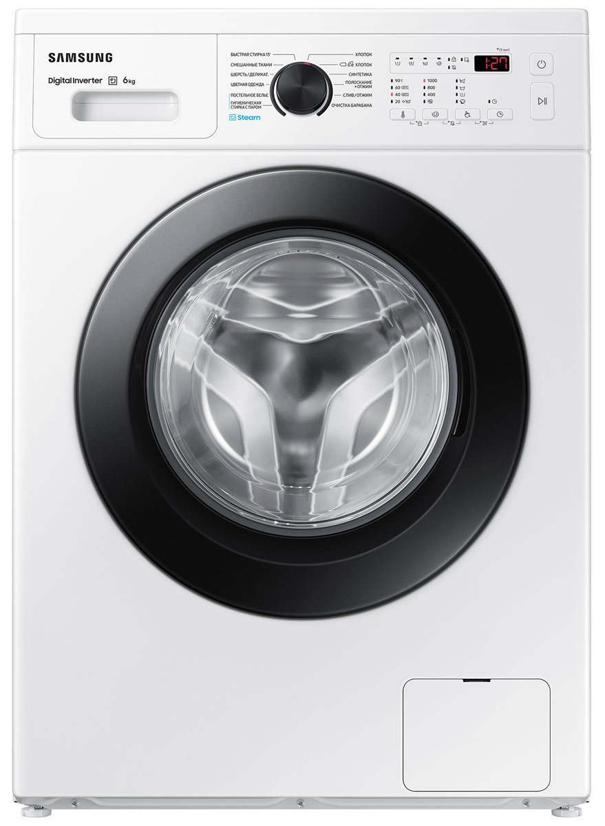 Изображение товара Стиральная машина Samsung Ww60ag4s00celd 60.2x85.2x45.2 см 6 кг цвет белый