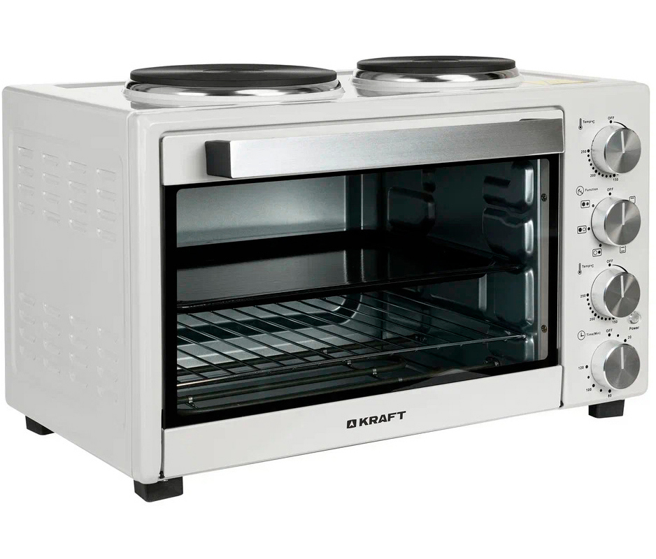 Изображение товара Электропечь Kraft 1600 Вт 38 л белая механическое управление