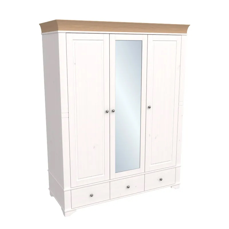 Изображение товара Шкаф распашной Дом мебели из сосны 160x205x65 см белый антик стиль прованс