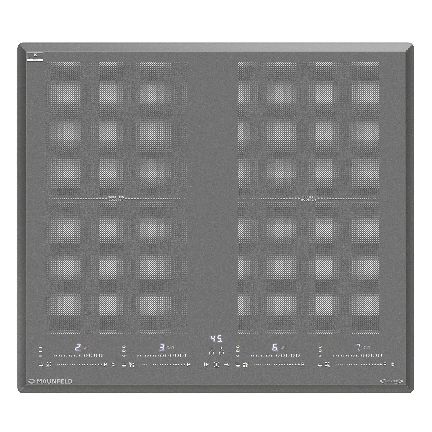Изображение товара Индукционная варочная панель Maunfeld CVI594SF2LGR Inverter 59 см 4 конфорки