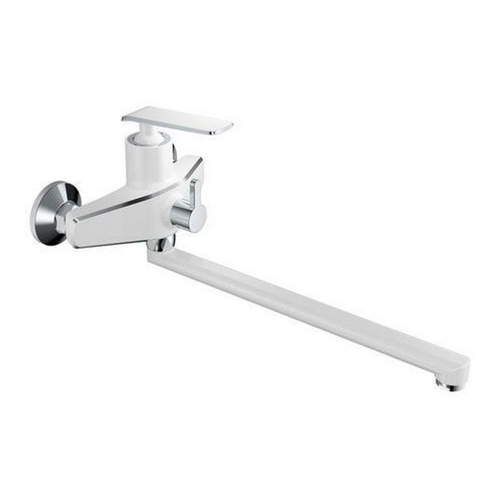 Изображение товара Смеситель для ванны Haiba Hb22548-8 00288656 однорычажный с душевой лейкой цвет белый