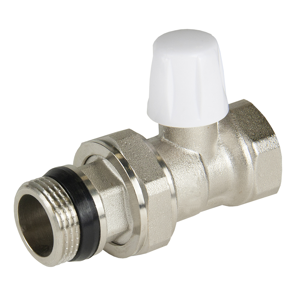 Изображение товара Запорный клапан для радиатора СТМ Термо 1/2" латунь прямой монтаж