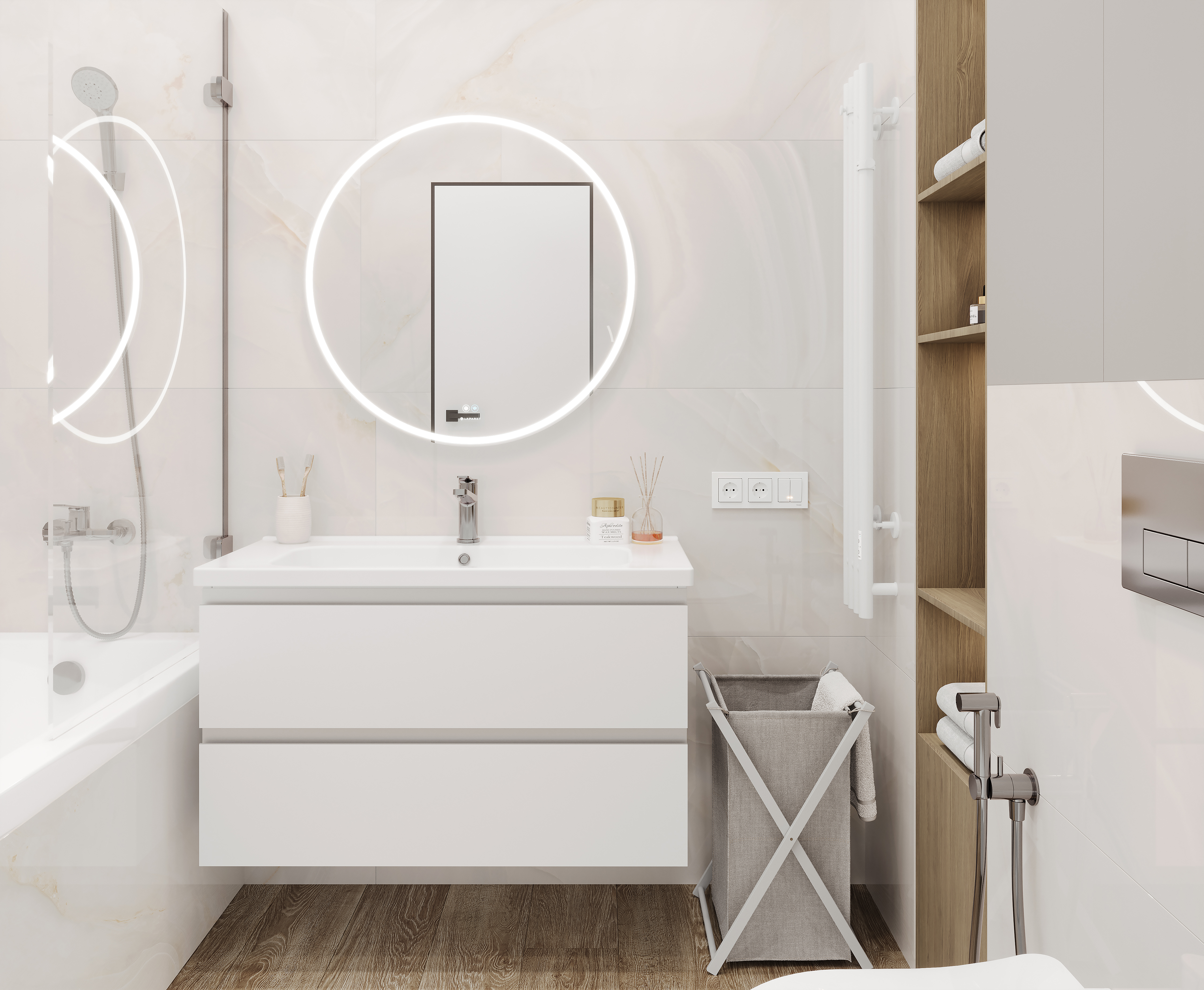 Изображение товара Керамогранит Ceradim Onyx Queen Cream 60x120 см бежевый полированный