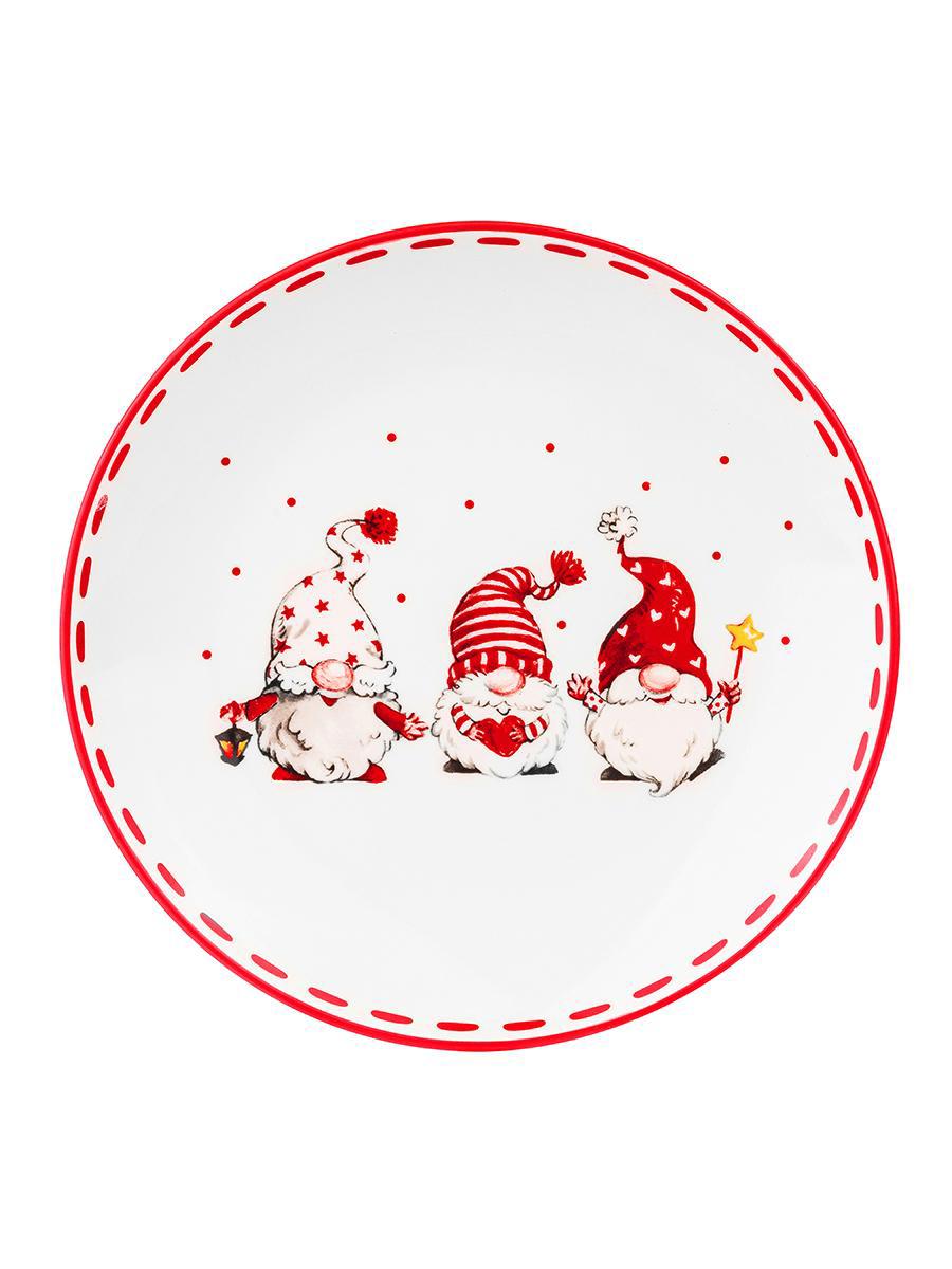 Изображение товара Тарелка Elan Gallery 540614 фарфор цвет черный,белый,серый,красный,желтый