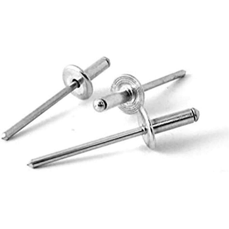 Изображение товара Вытяжные заклепки 4x10 алюминий и сталь RAL9003 50 шт - надежное соединение