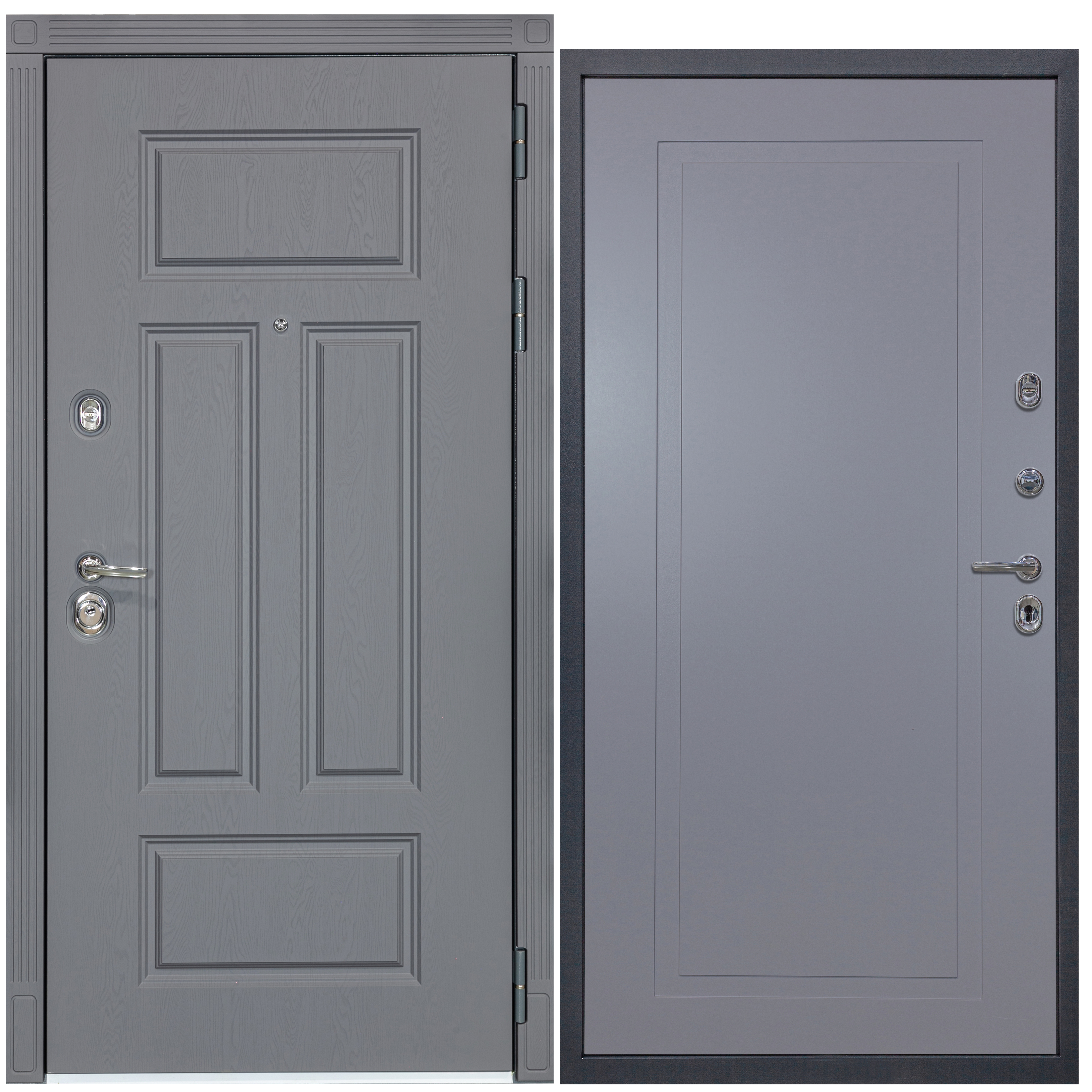 Изображение товара Входная дверь Diva STR МХ-29 110 мм, ясень графит/Н10 силк маус