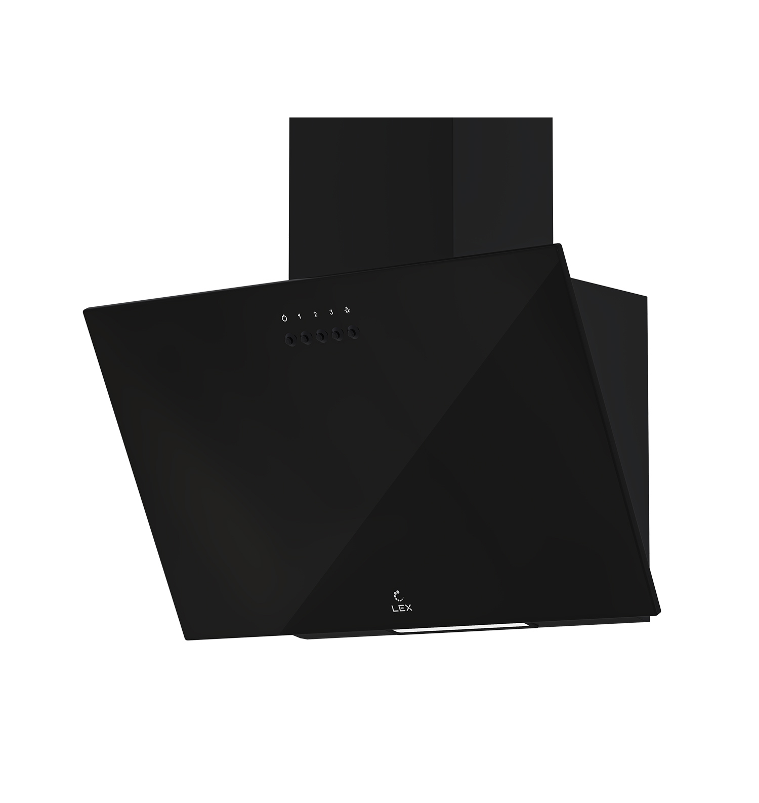 Изображение товара Вытяжка Lex Moza 500 Black 49.5 см кухня стильная черная