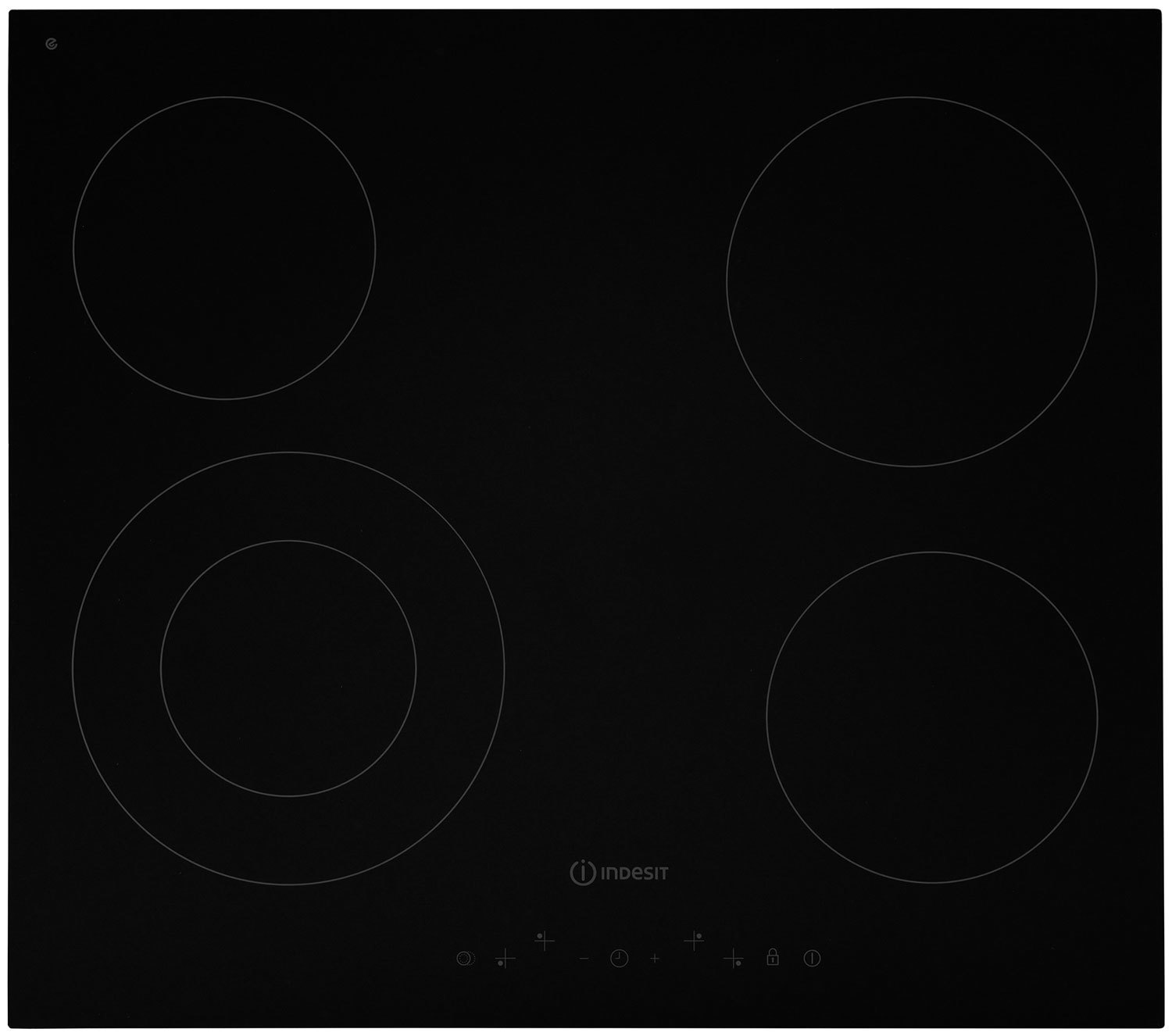 Изображение товара Электрическая варочная панель Indesit IRT 260 4 конфорки стеклокерамика черный