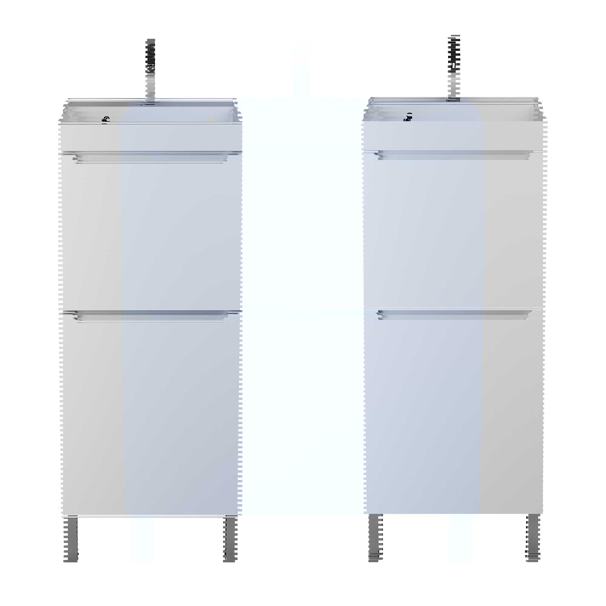 Изображение товара Напольная тумба под раковину Uperwood Tanos 70 см белая мебель для ванной