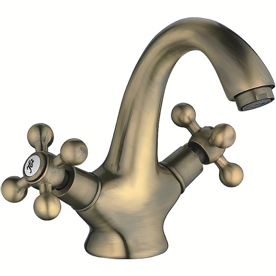 Изображение товара Смеситель для раковины D-lin D110816-2 двухвентильный цвет розовое золото