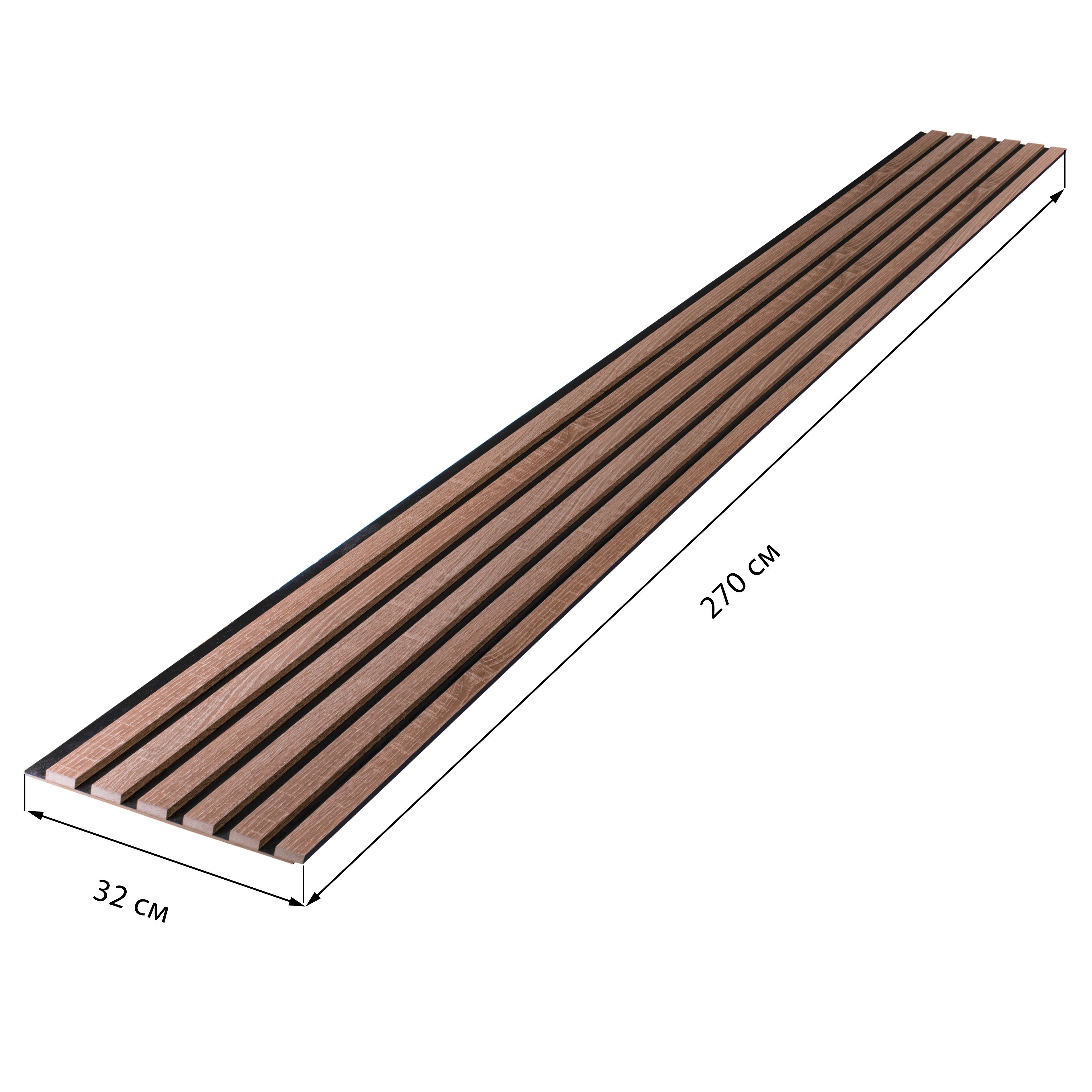 Изображение товара Стеновая панель 3D Стильный дом дуб винтаж 2700x320x13мм