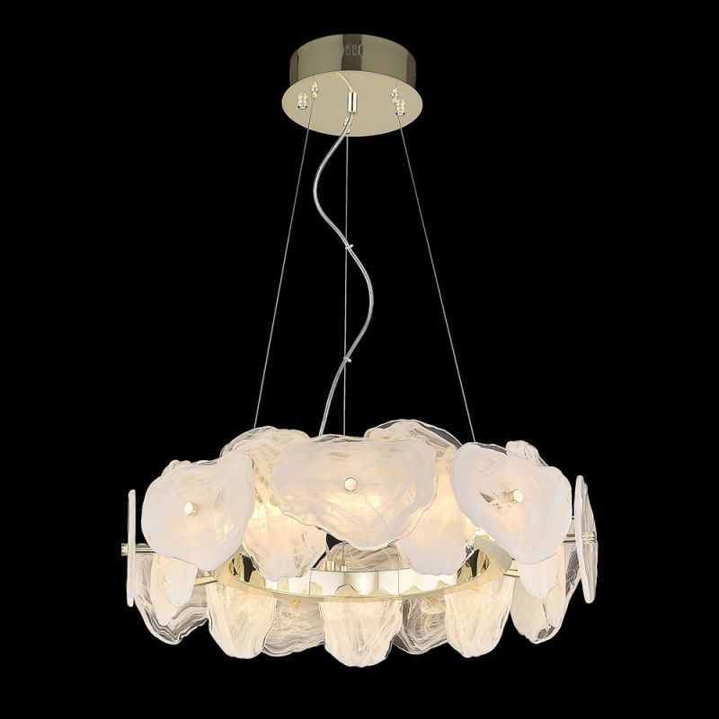 Изображение товара Люстра подвесная светодиодная Wertmark NICOLA 39 м² теплый белый жёлтый золото