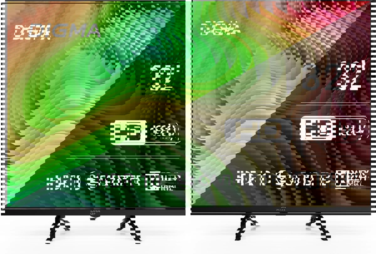 Изображение товара Телевизор Digma DM-LED32SBB34 32 дюйма HD HDR Smart TV Wi-Fi