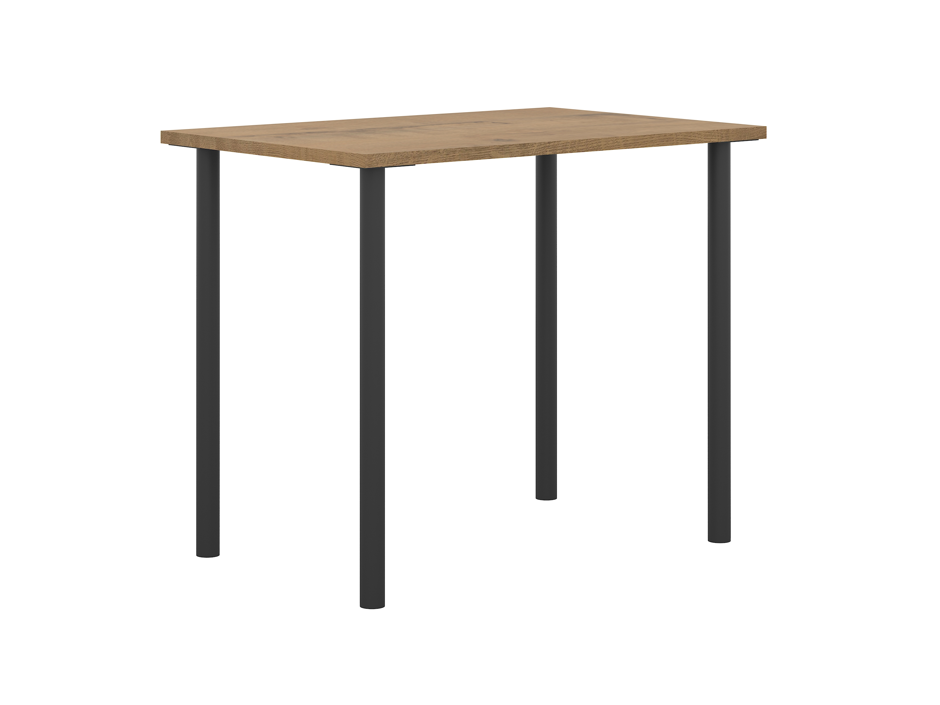 Изображение товара Стол прямоугольный Sakura Stol_milton_votan_black 90x90 см лдсп цвет дуб вотан