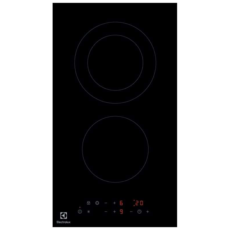 Изображение товара Электрическая варочная панель Electrolux Lhr3233Ck стеклокерамика 2 конфорки черная
