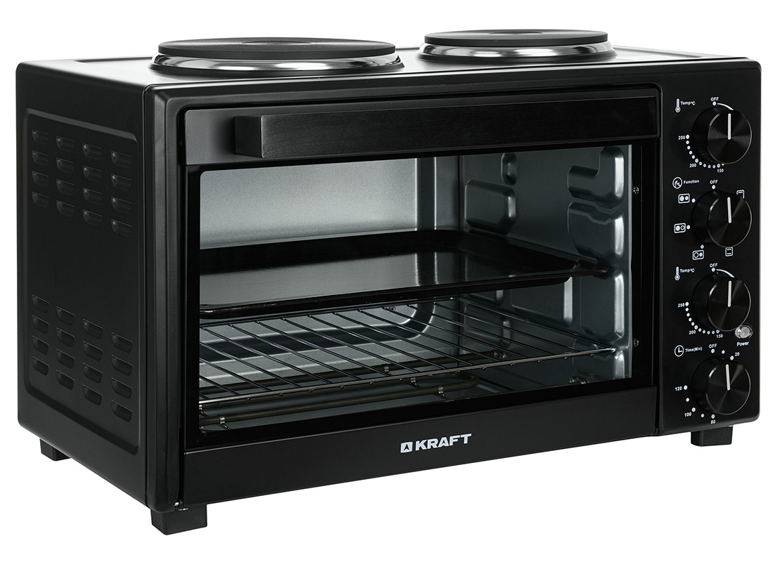 Изображение товара Электропечь 1600 Вт Kraft 657588 53x34x38 см цвет черный