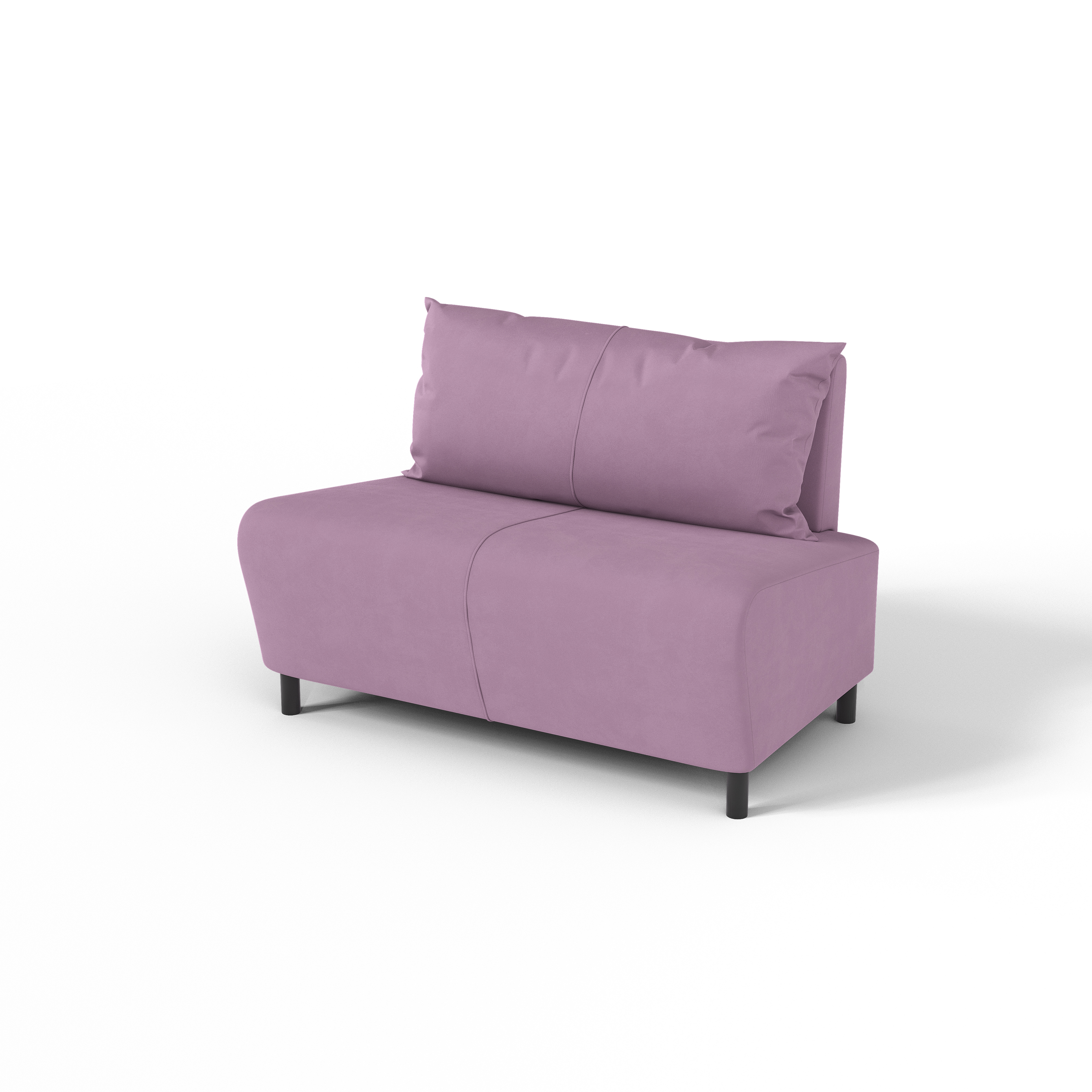 Изображение товара Диван Salon tron Twin divan_twin_08 100x67x64 см велюр цвет сиреневый