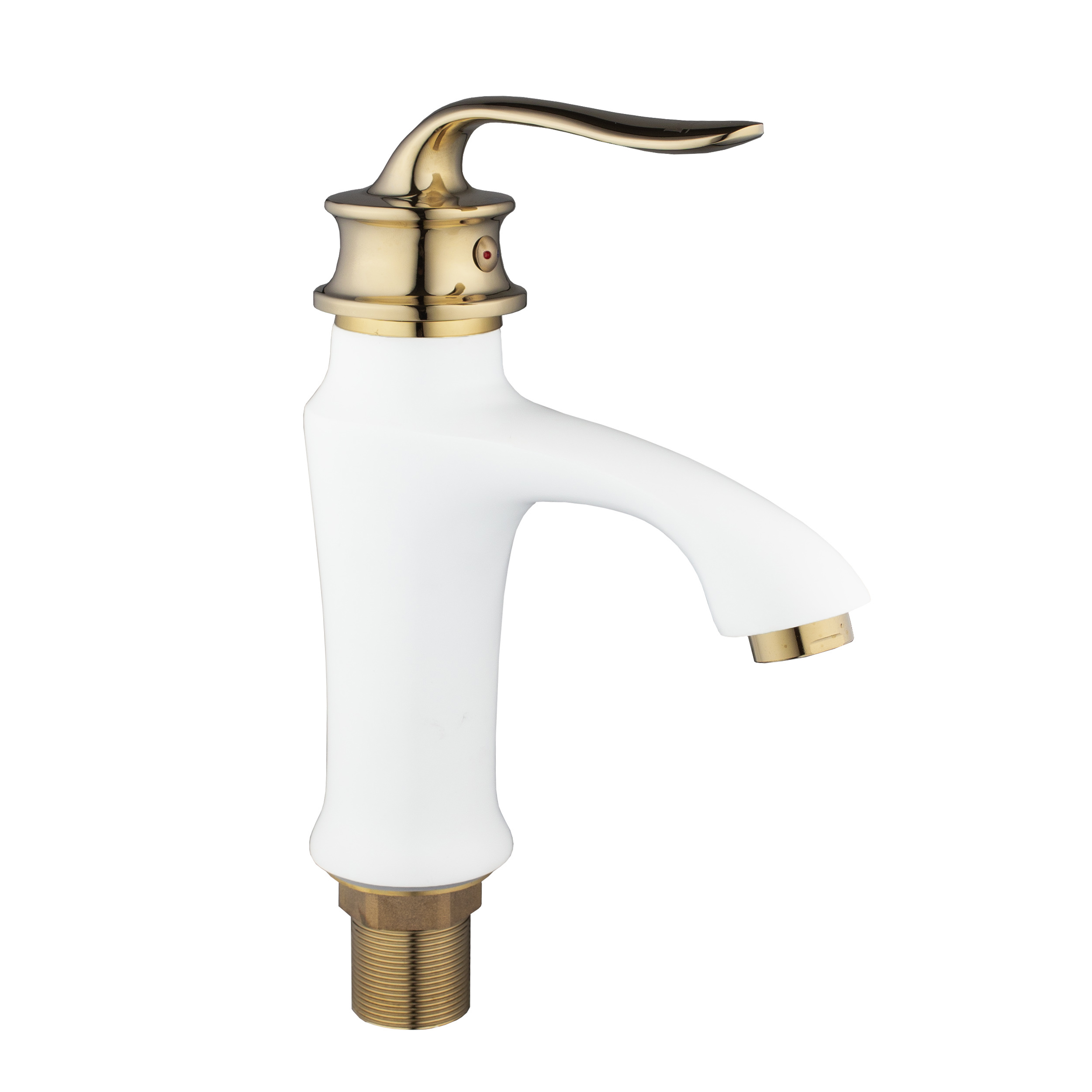 Изображение товара Смеситель для раковины Potato P10219-7 однорычажный цвет белый матовый