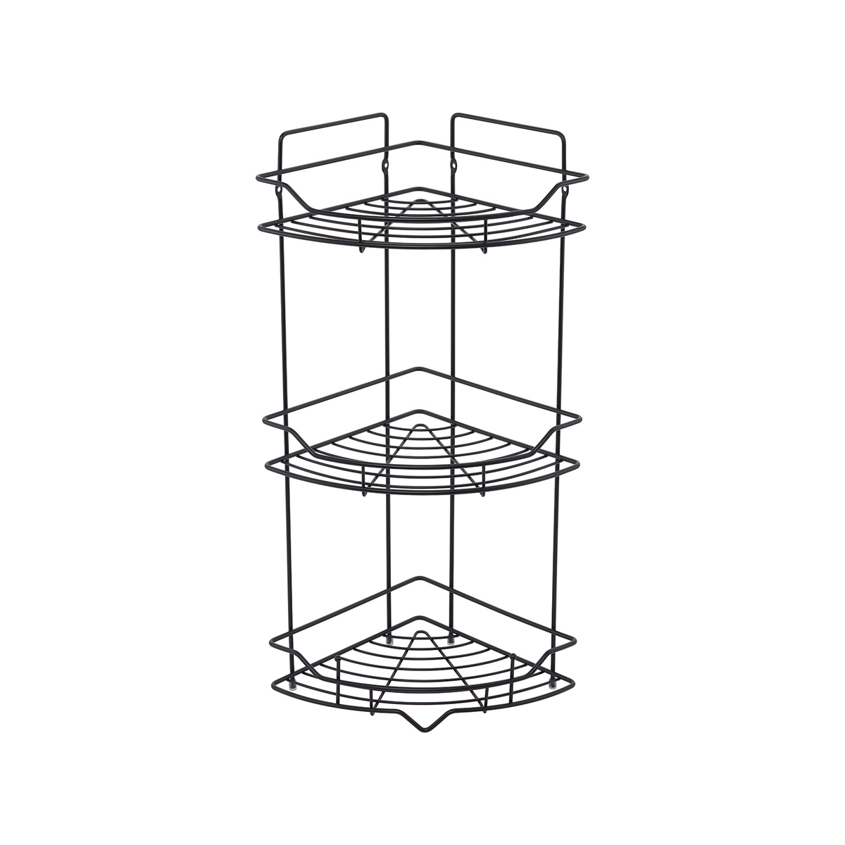 Изображение товара Полка для ванной комнаты Milardo GRICC3BM44 3 полки черный матовый