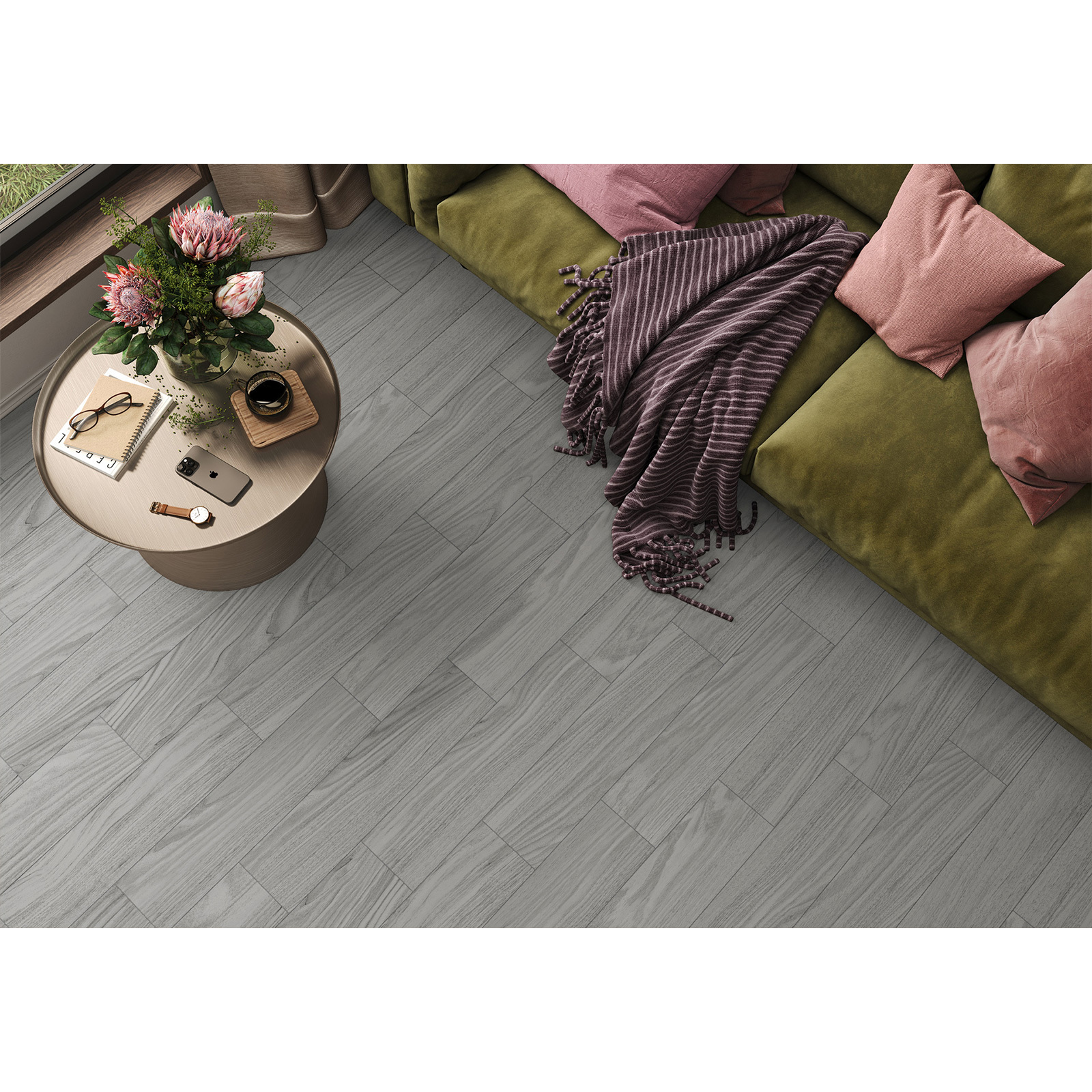 Изображение товара Керамогранит New trend Merbau GP1560ERB25 15.1x60.2см серый