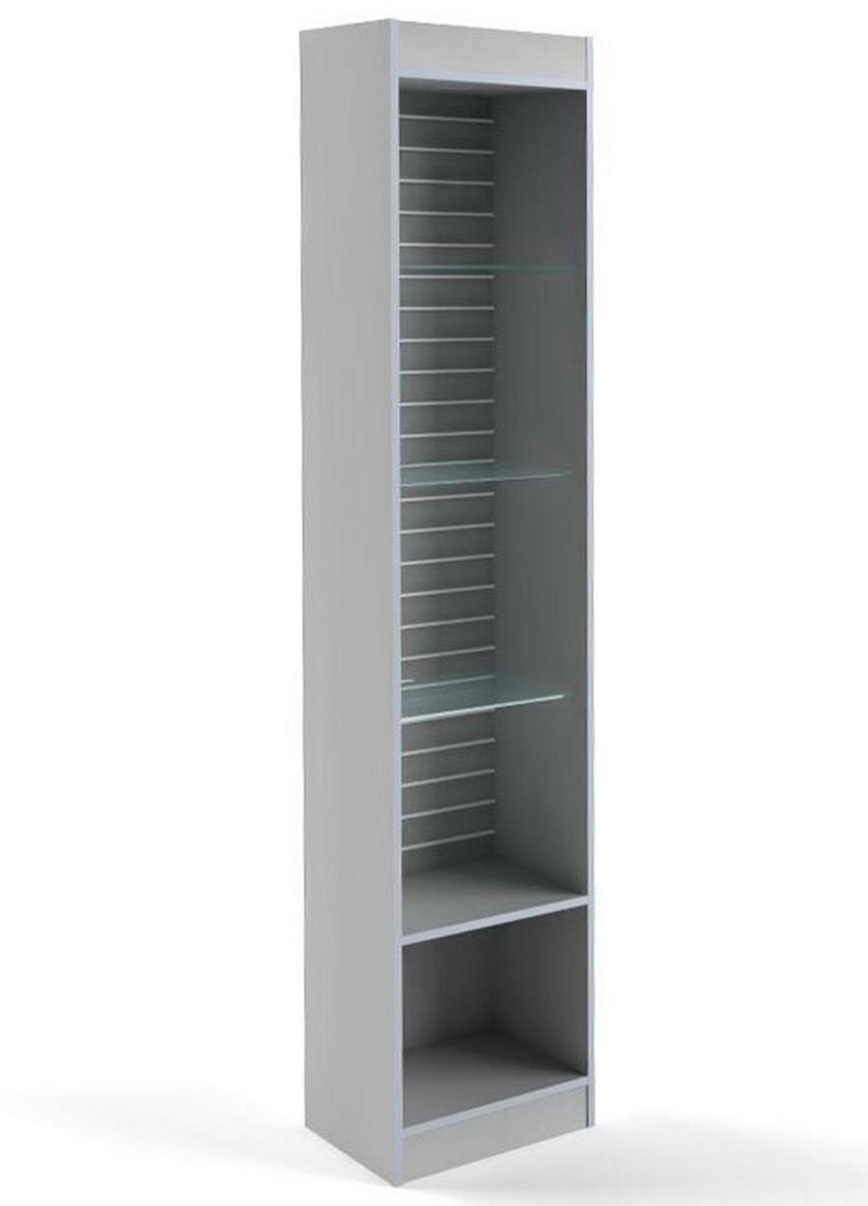 Изображение товара Шкаф-витрина Универсал №6-45-Э 45x200 см с стеклом и подсветкой