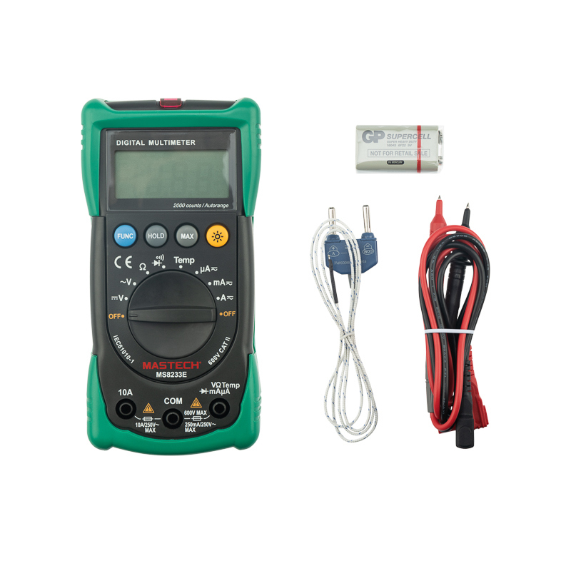 Изображение товара Mastech MS8233E мультиметр портативный цифровой с NCV подсветкой и макс холд