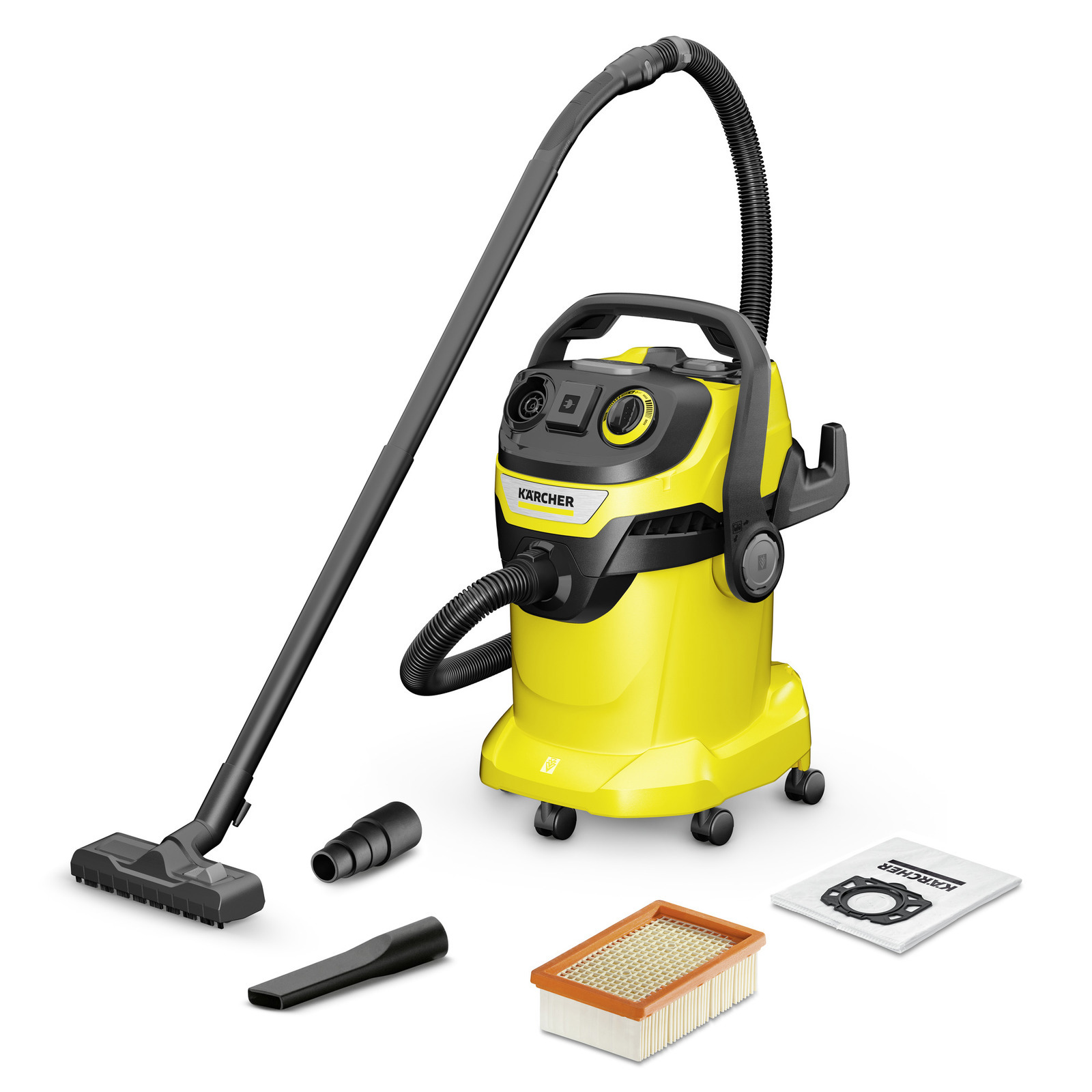 Изображение товара Пылесос с контейнером Karcher 1.628-306.0 1100 Вт 25 л желтый