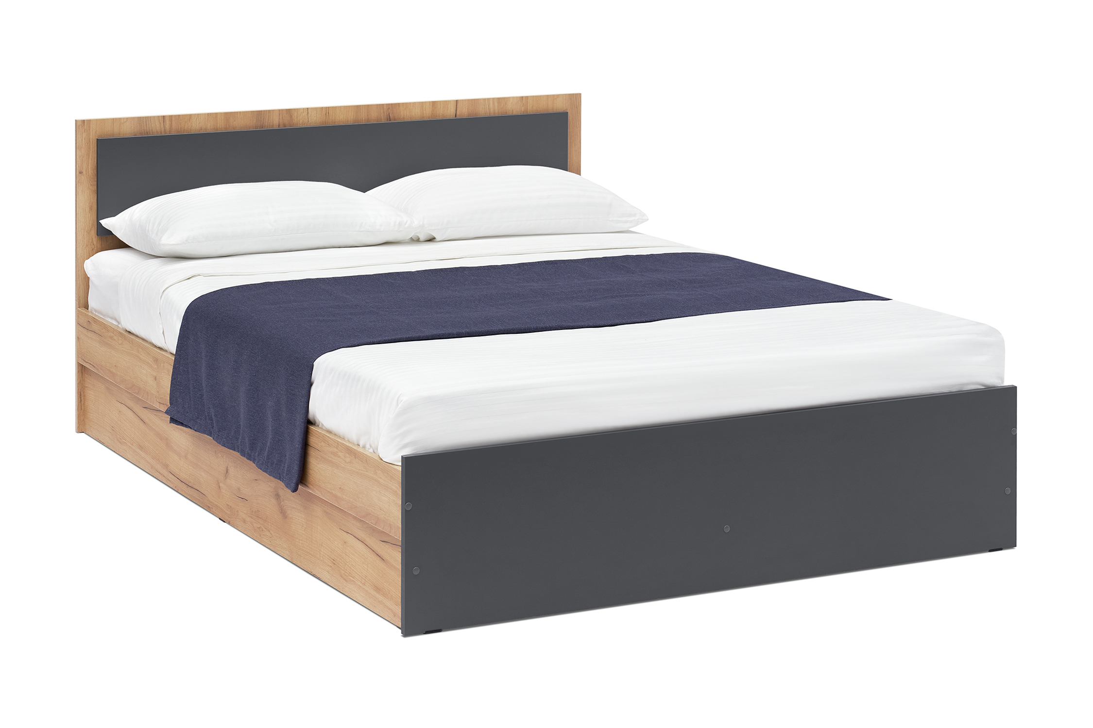 Изображение товара Кровать Миф Нонтон 08-128233 Мартина, современная кровать из ЛДСП, 143.5x80x203.7 см