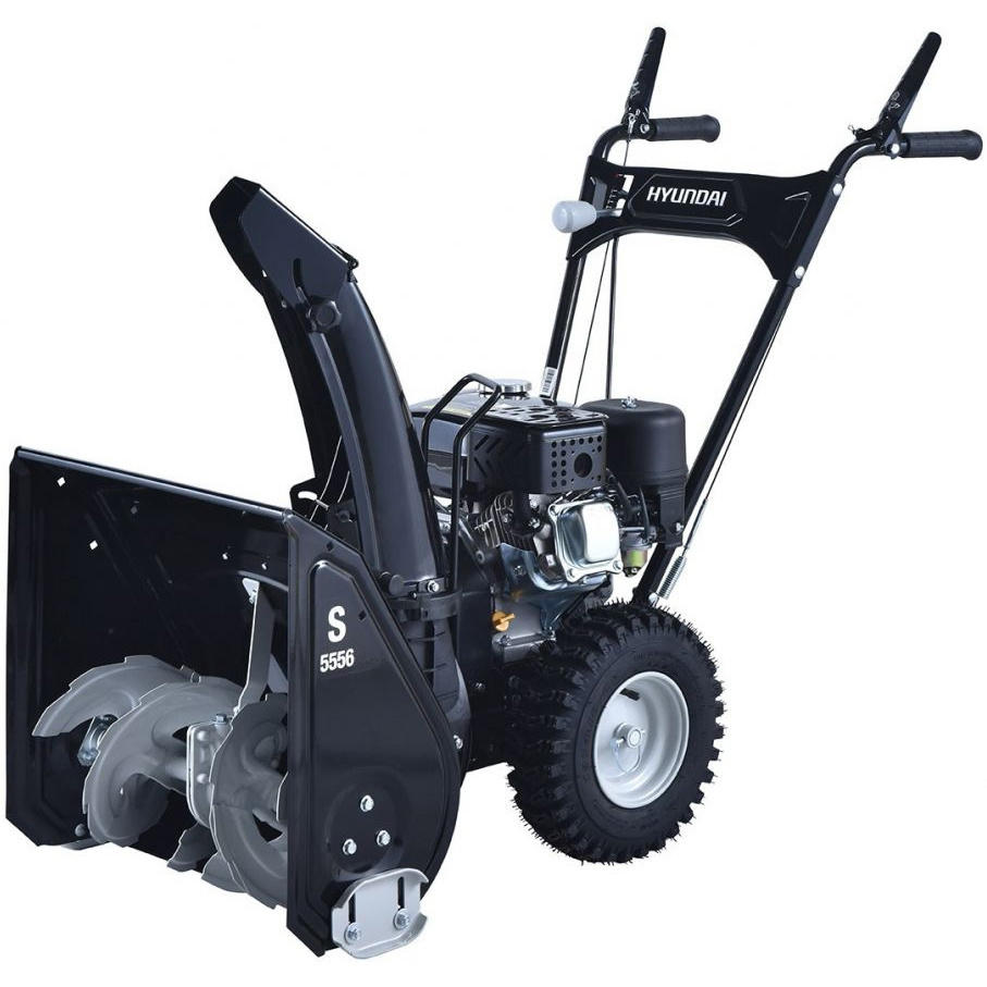Изображение товара Снегоуборщик бензиновый HYUNDAI S 5556 мощность 5.5 л.с. ширина 53 см