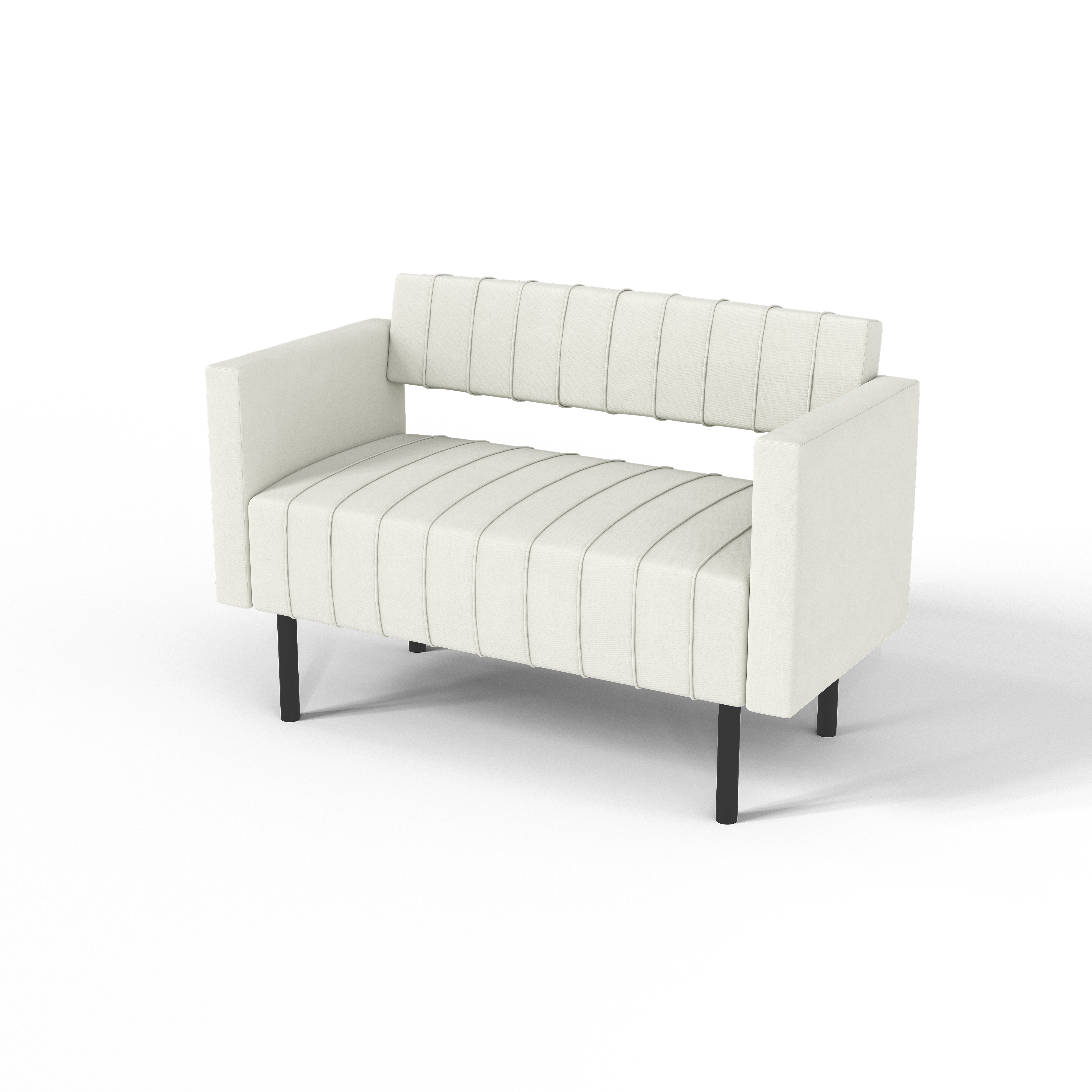 Изображение товара Диван Salon tron Rain divan_rain_01 116x82x51 см велюр цвет белый