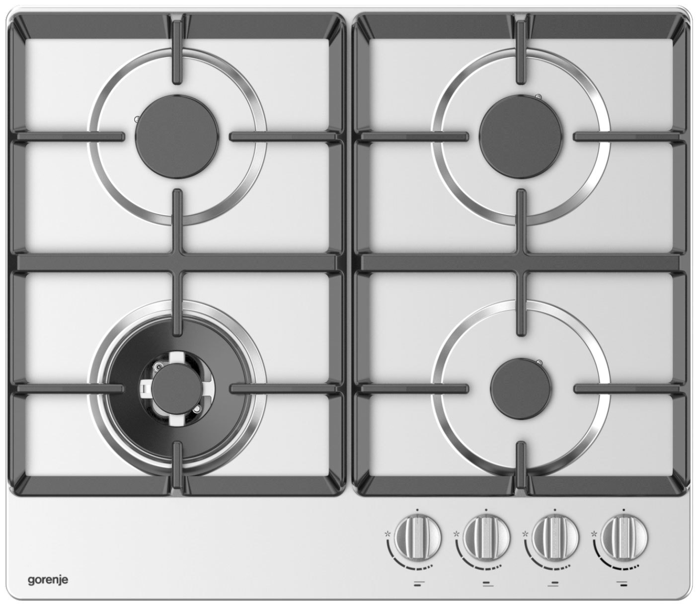 Изображение товара Газовая варочная панель Gorenje GW641XHF 60 см 4 конфорки нержавеющая сталь
