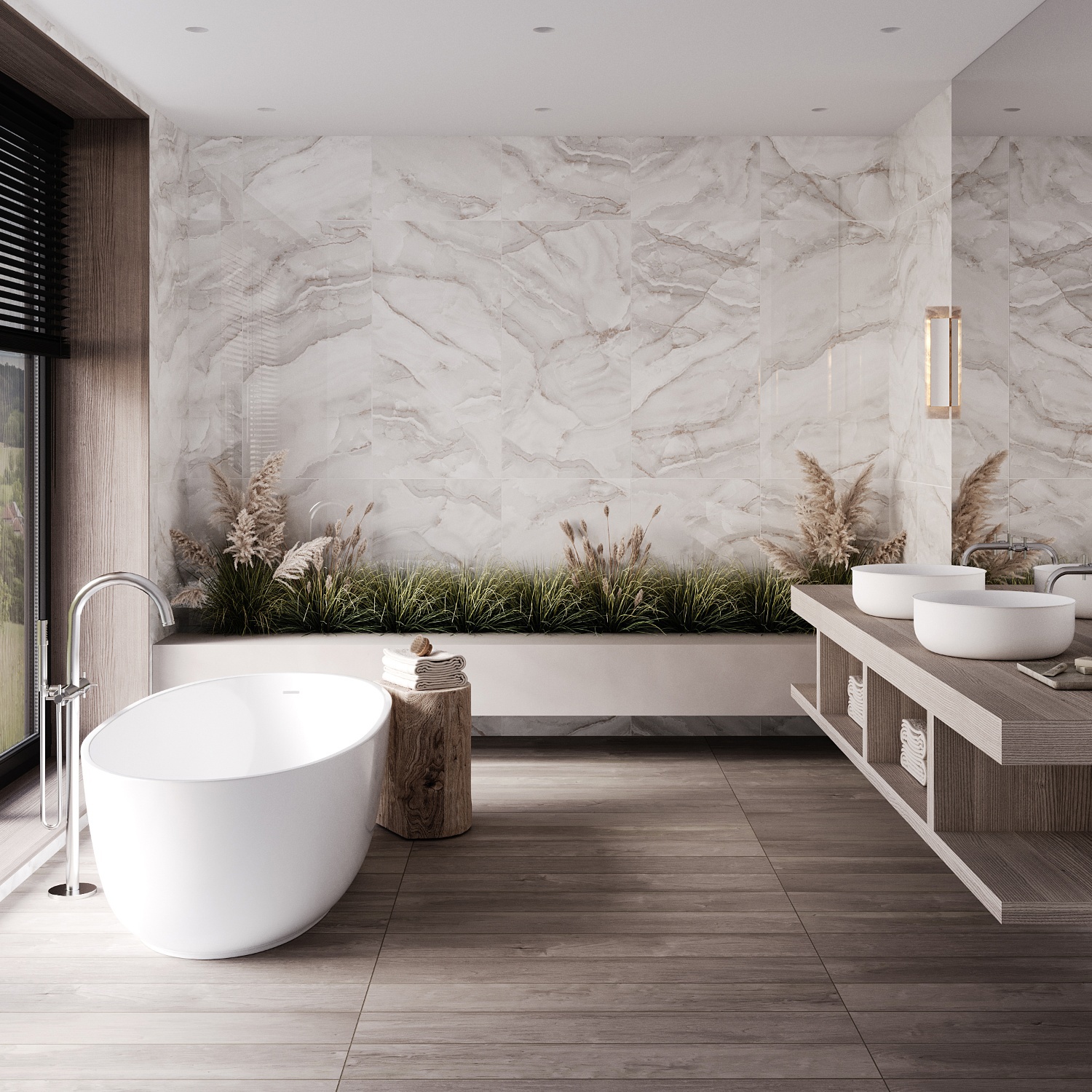 Изображение товара Керамогранит Estima Soft Wood SF03 19.4x120 см 1.63 м² неполированный цвет серый. цена за упаковку