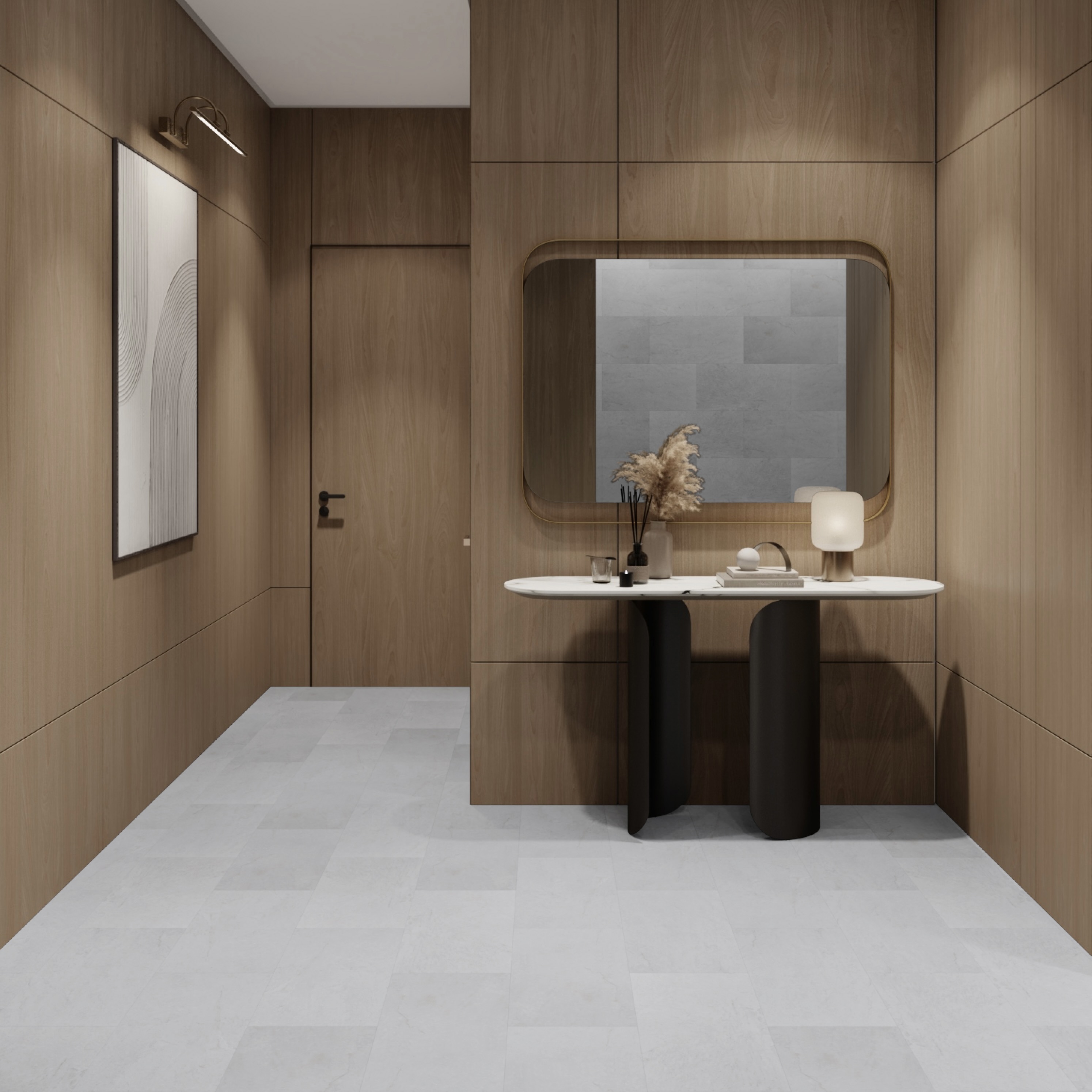 Изображение товара Кварцвиниловая плитка Novafloor Keramik 2.23 м² 43 класс серый песчанник