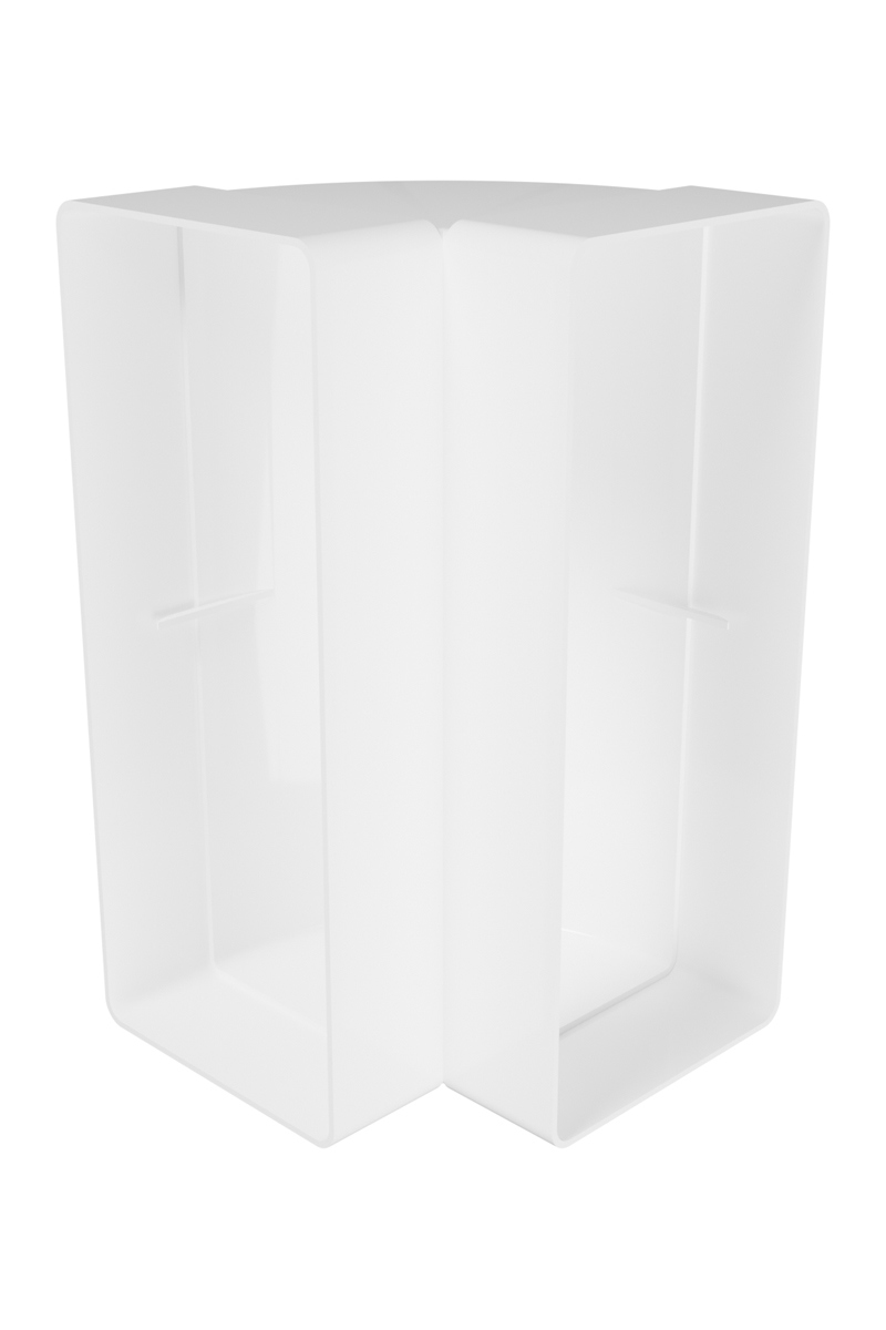 Изображение товара ERA колено вертикальное плоское 90° 132×224 пластик белый 2 гарантия