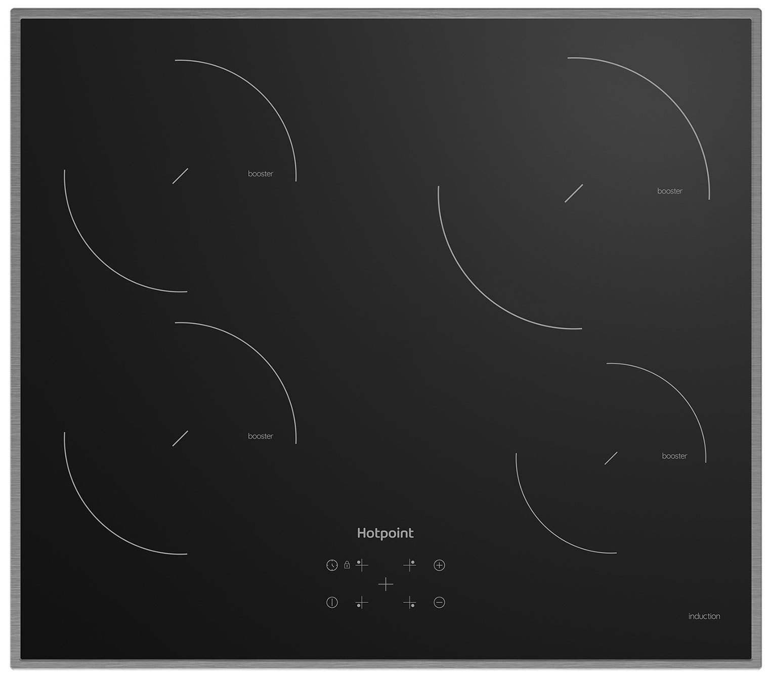 Изображение товара Электрическая варочная панель Hotpoint HQ 1460S IX 58 см 4 конфорки цвет черный