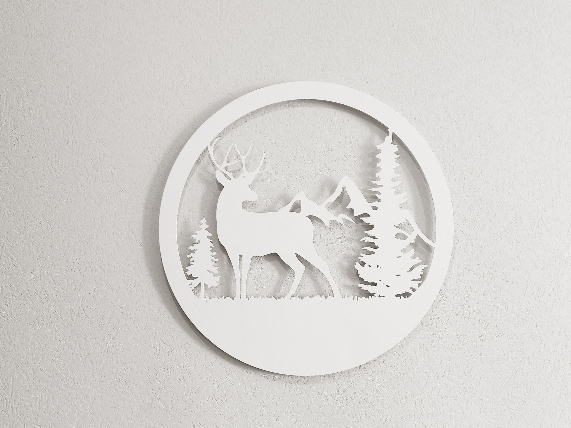 Изображение товара Панно Форвард-Мебель Природа 68x68 см, металл, белый