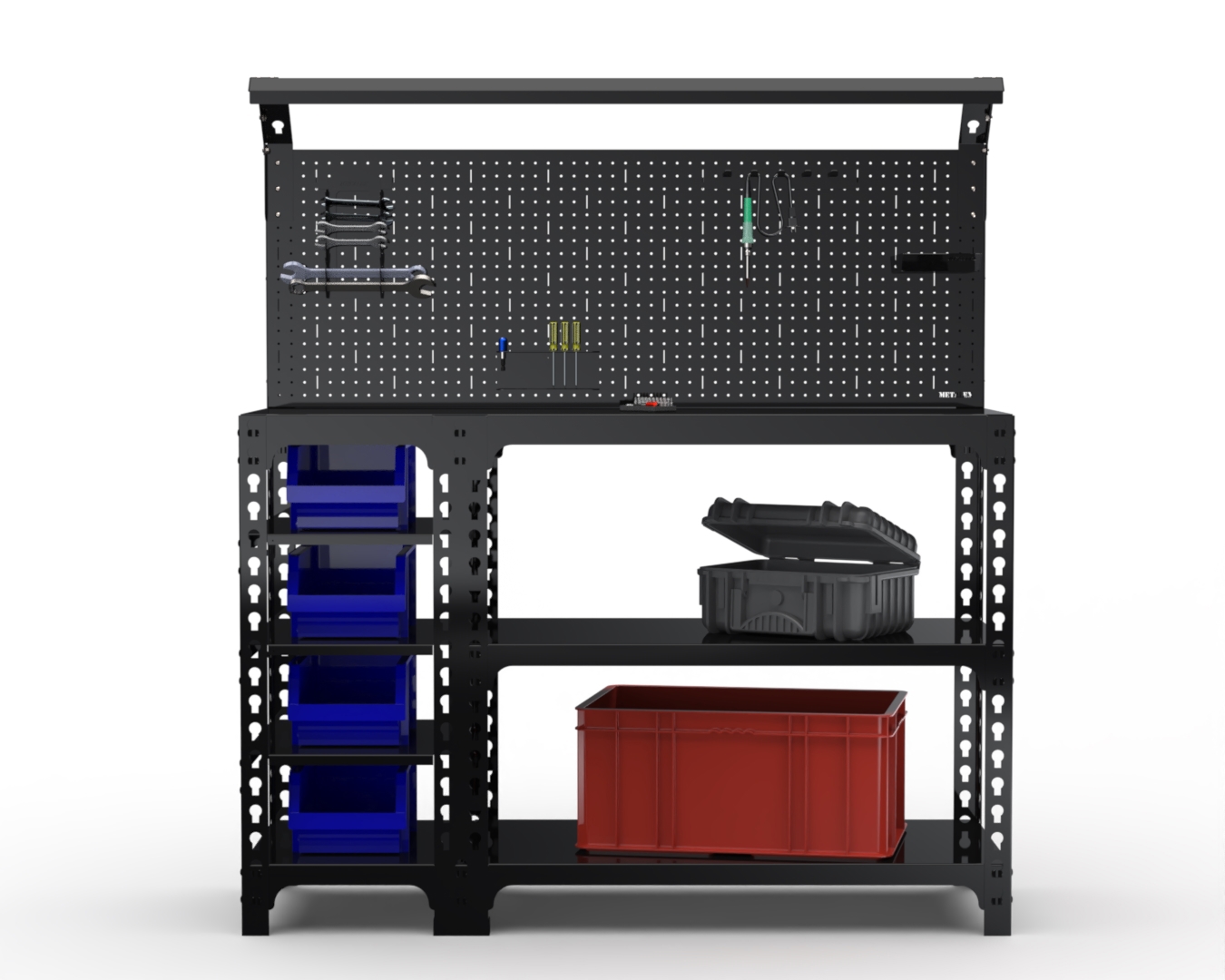 Изображение товара Стол-верстак Metalex Sun 117354 950x1200x600 мм, максимальная нагрузка до 260 кг, с комплектом освещения
