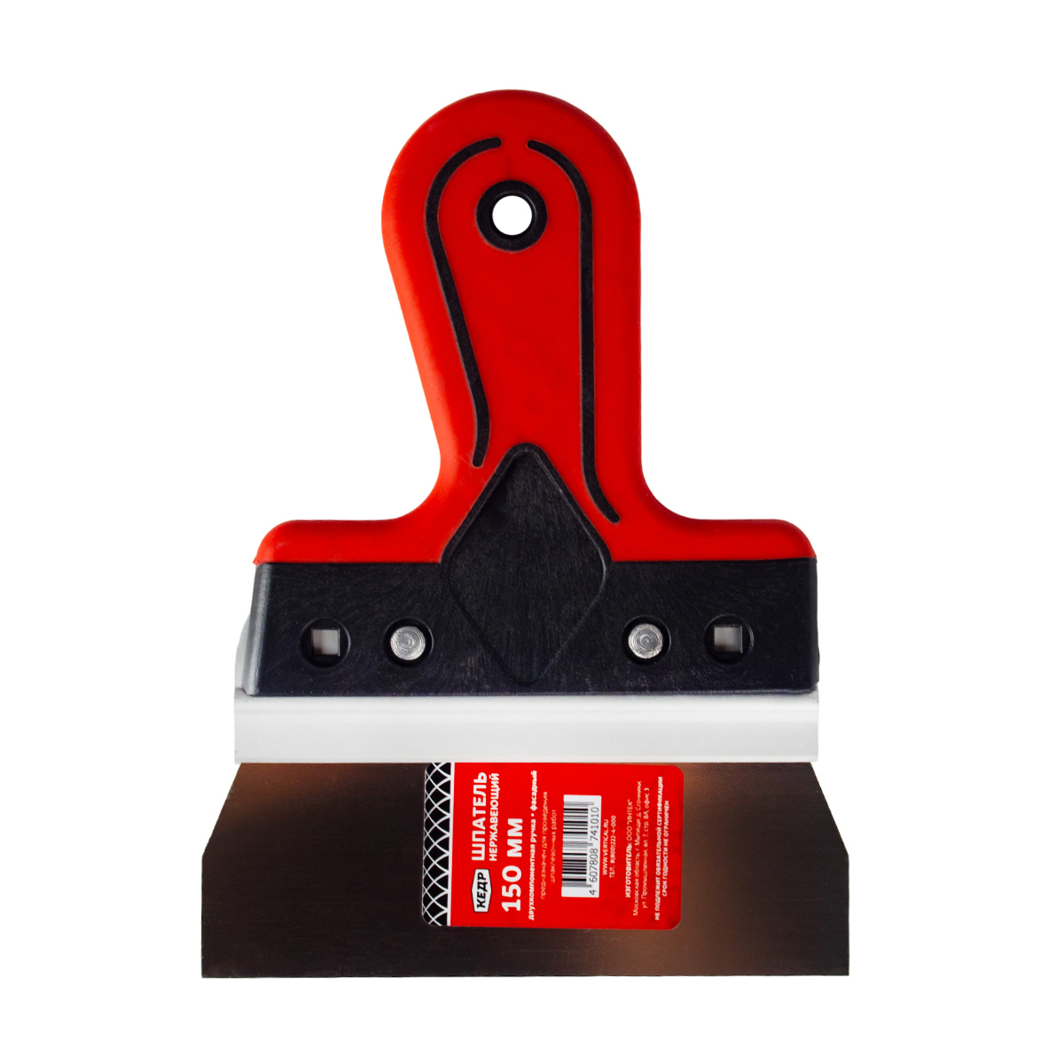 Изображение товара Фасадный шпатель Кедр 150 мм из нержавеющей стали для строительных работ