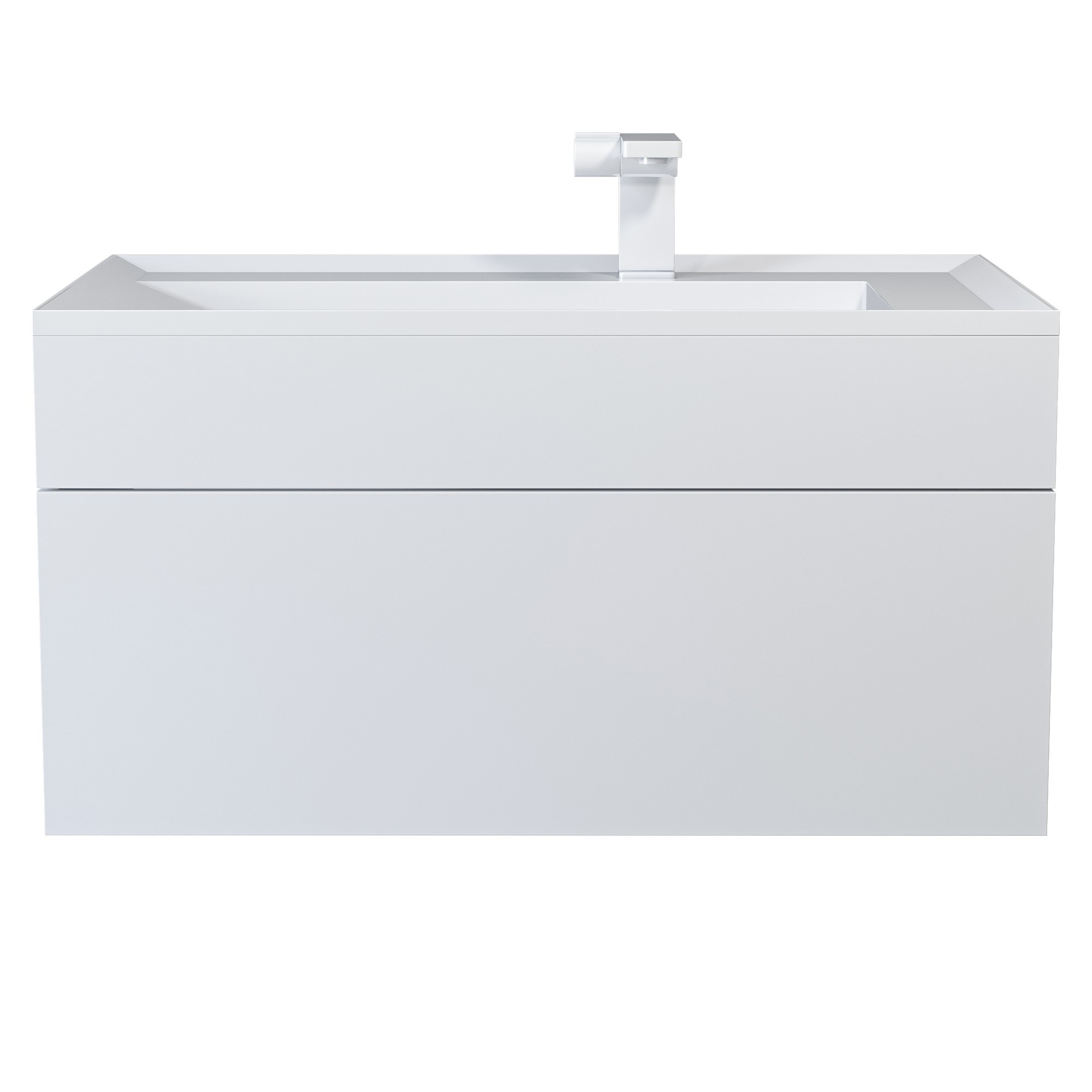 Изображение товара Комплект тумбы с раковиной для ванной комнаты Uperwood Lotus Premium 80x50x44 см белый